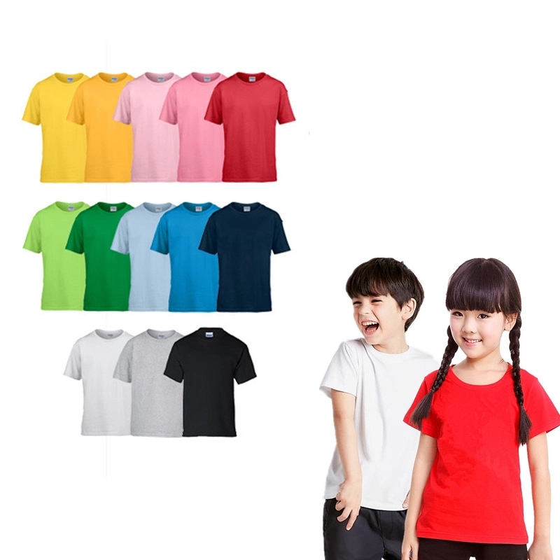 Kids Round Neck Short-sleeve Tee Shirt