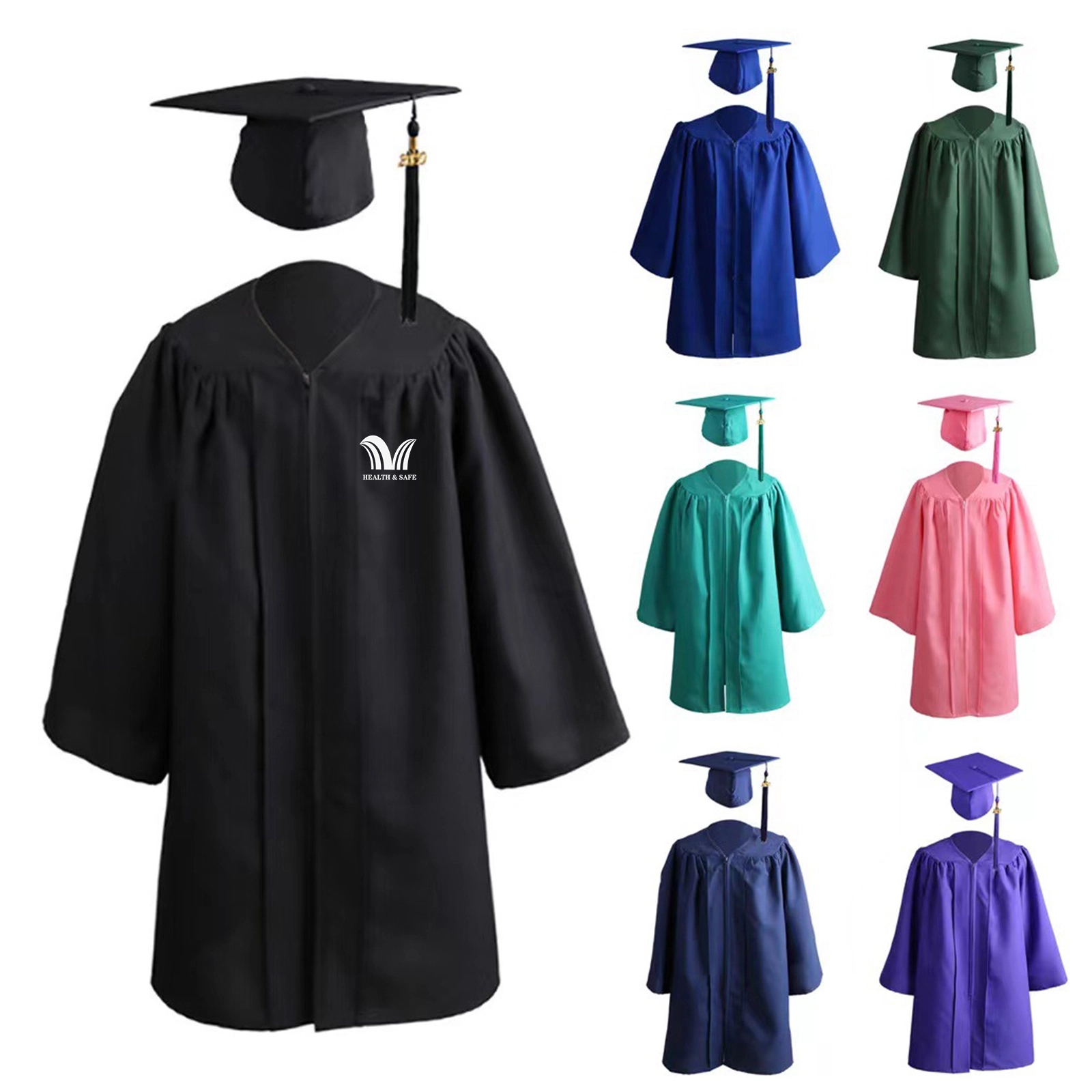 Graduation Cap And Gown 2022 Tassel Matte For Bachelor