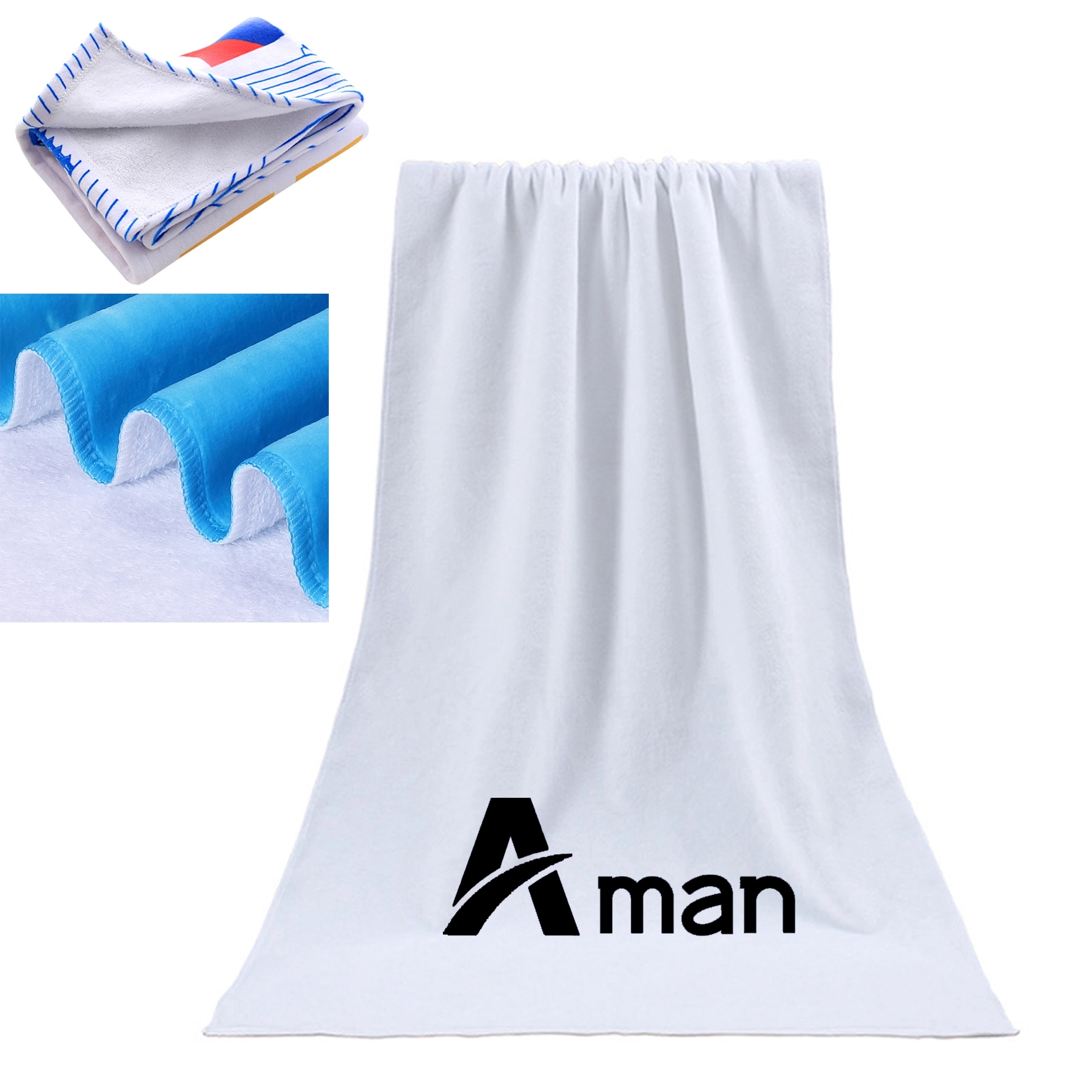 Terry Cotton Polyester Beach Towel