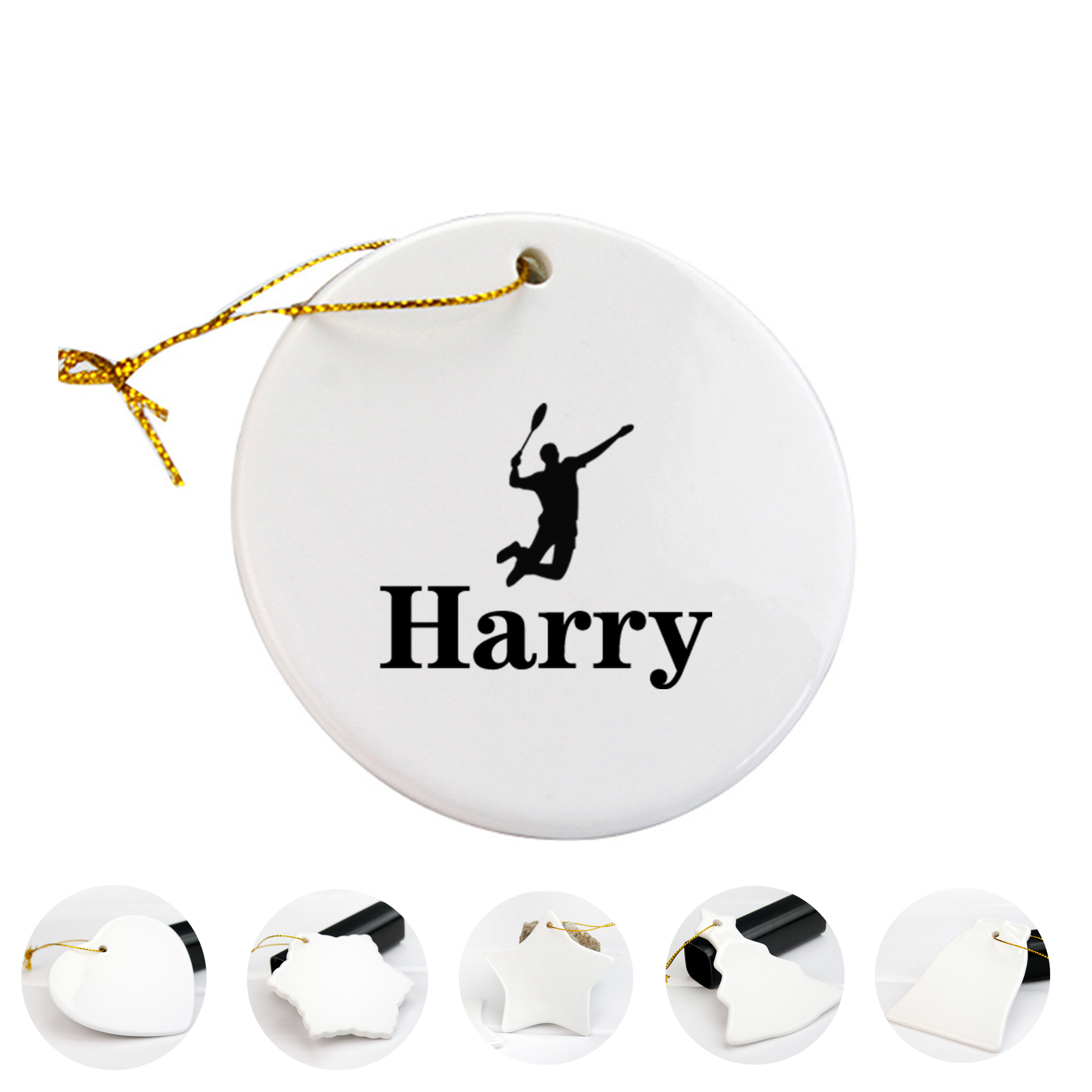 3" Ceramic Ornaments