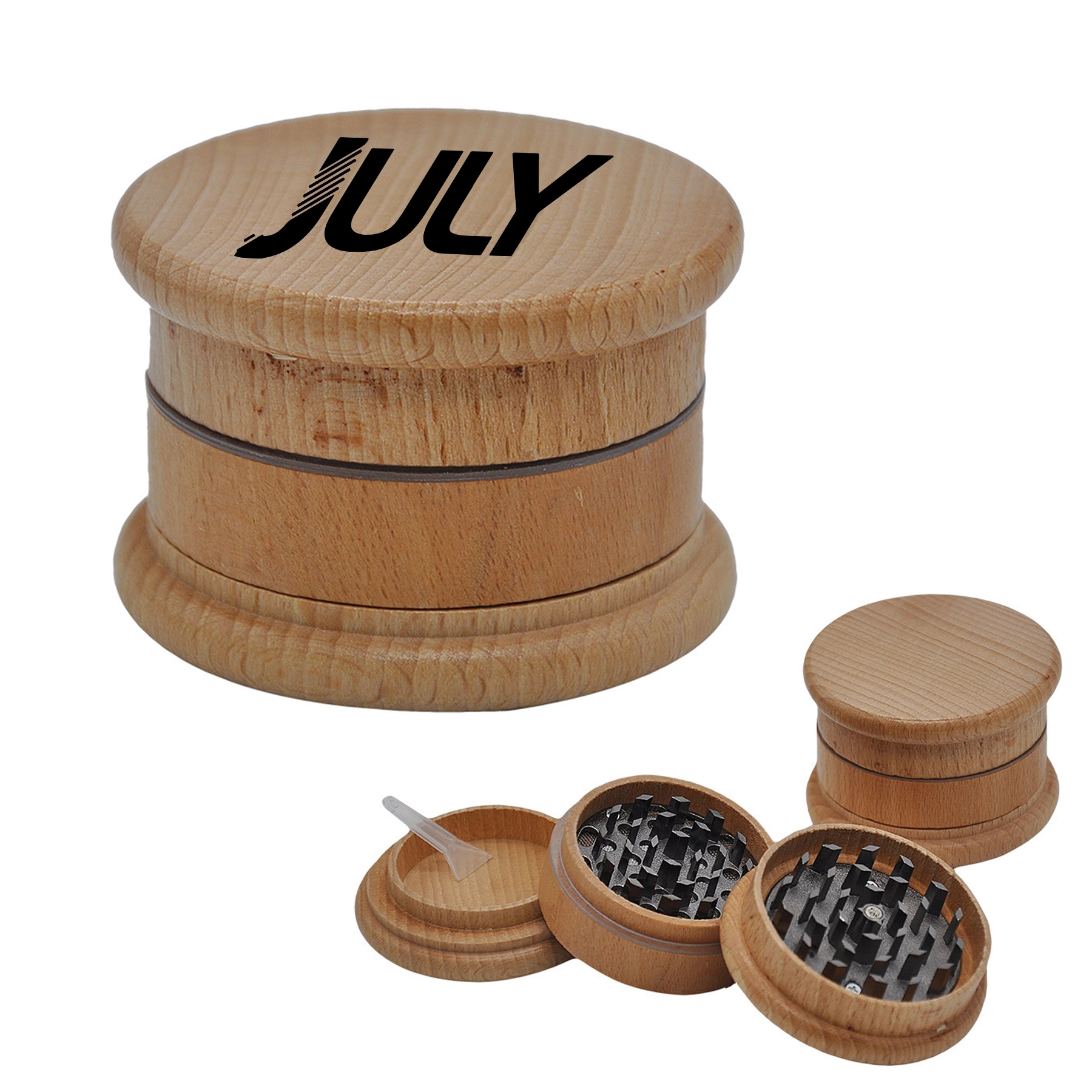 3-Layer Wooden Spice Grinder