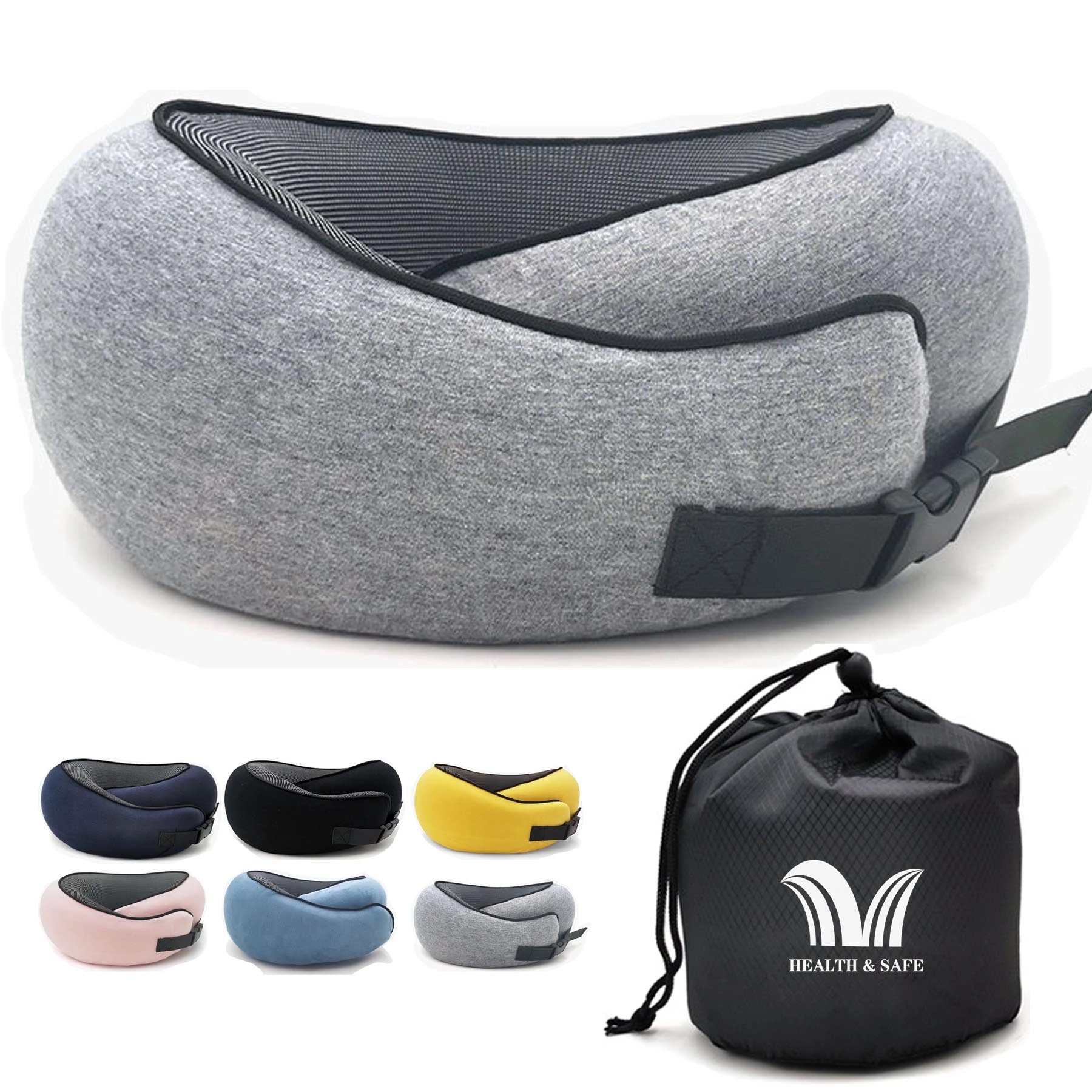 Memory Foam Chin Supporting Travel Pillow