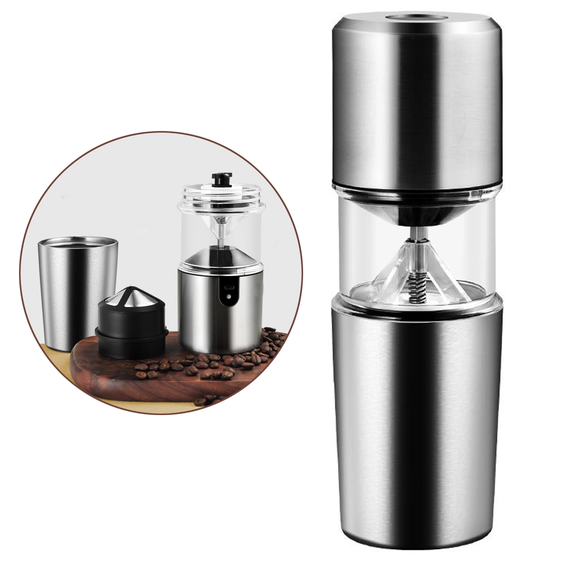 3 In 1 Coffee Grinder Filter Cup