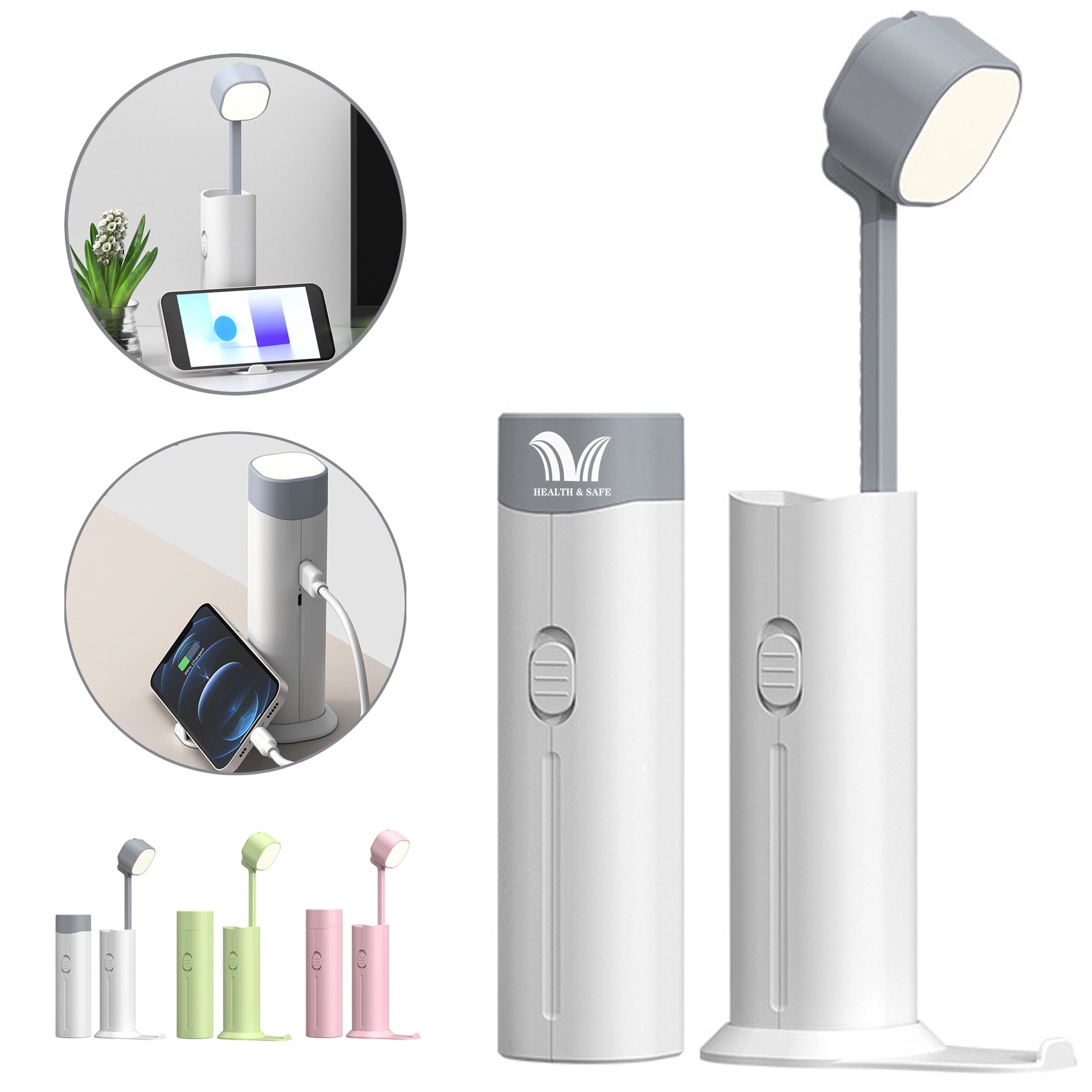 4 in 1 Multi-function LED Desk Lamp