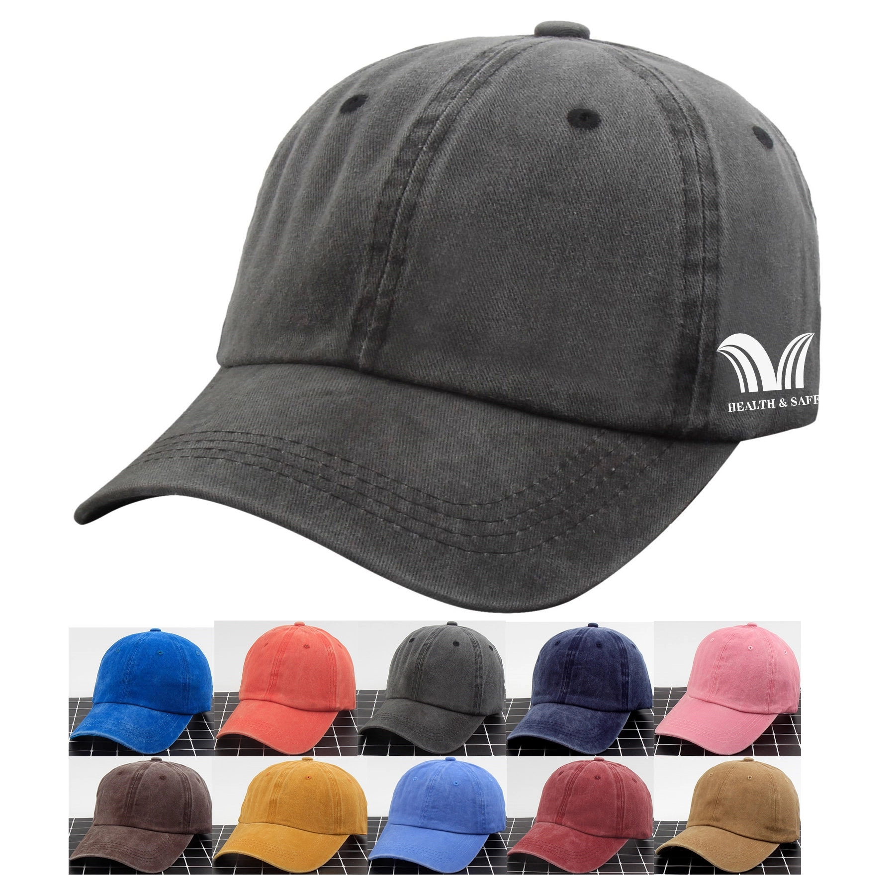 Aging Treatment Cotton  Baseball Cap