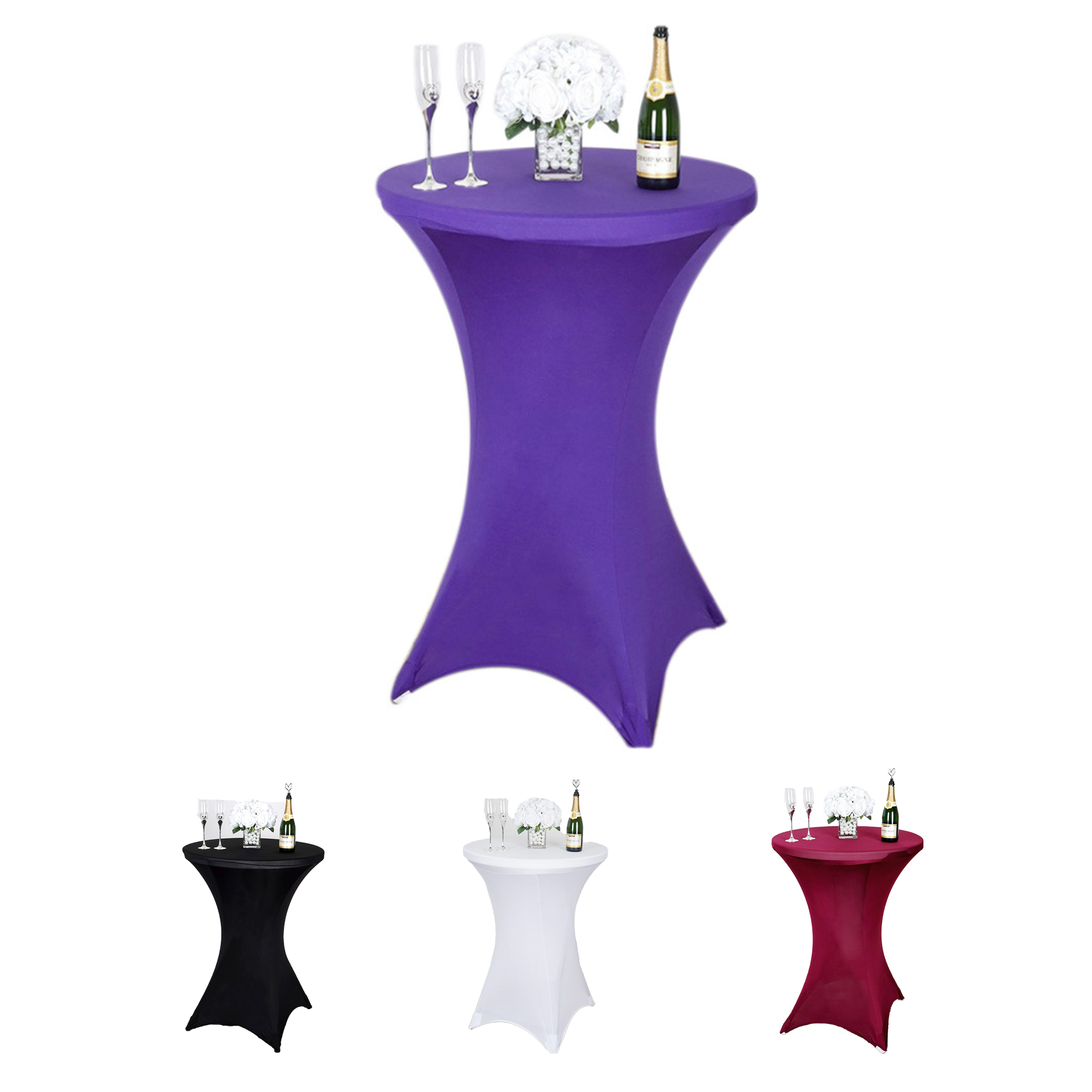 Contour Stretch Round Table Cover (23.6"x43.3")