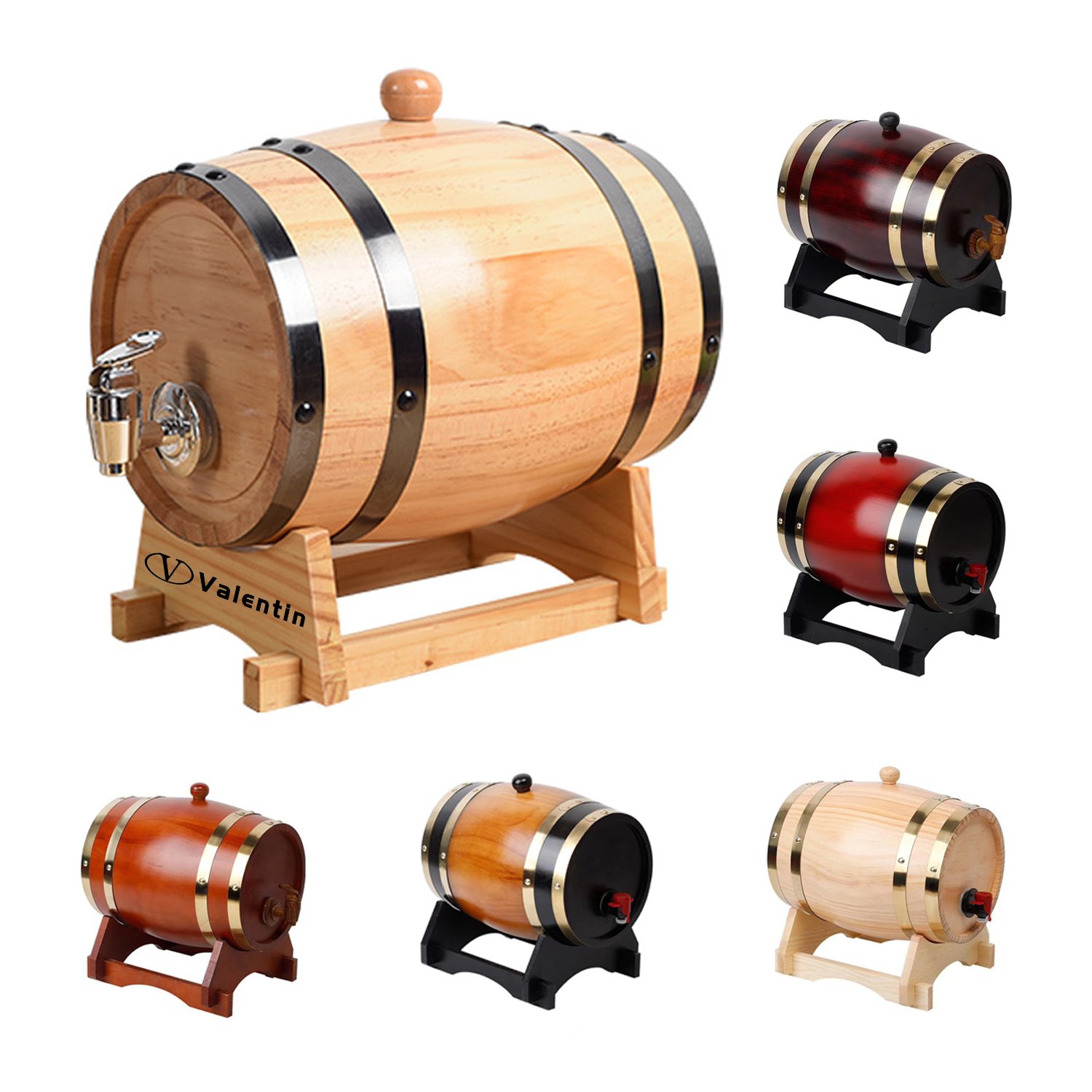 1.5L Whiskey Barrel Dispenser