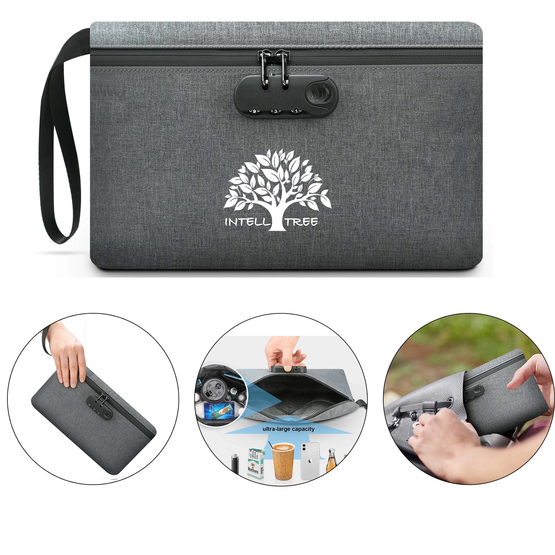 Pouch Zipper Smell Proof Tobacco Bag