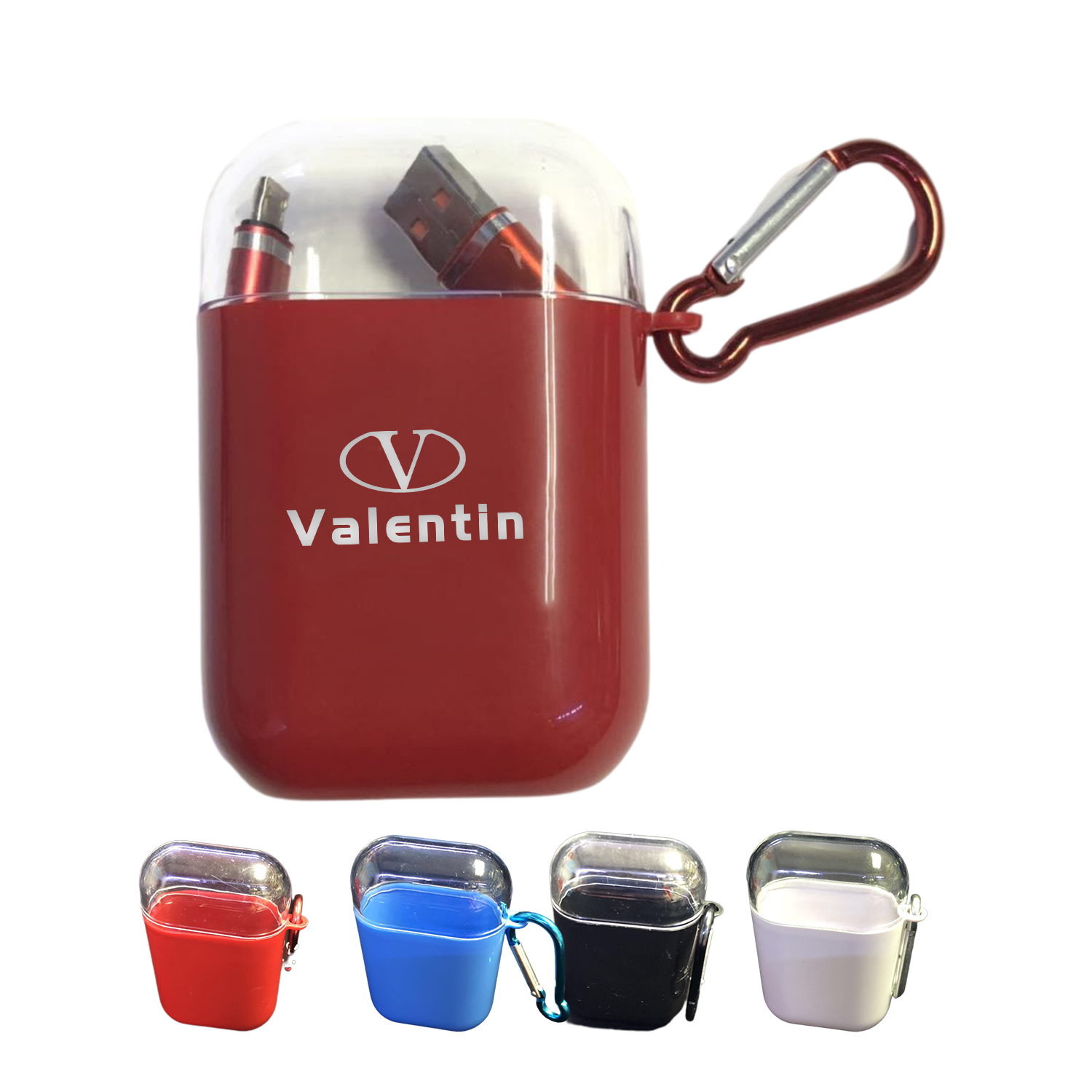 Universal Earbuds Case With Carabiner