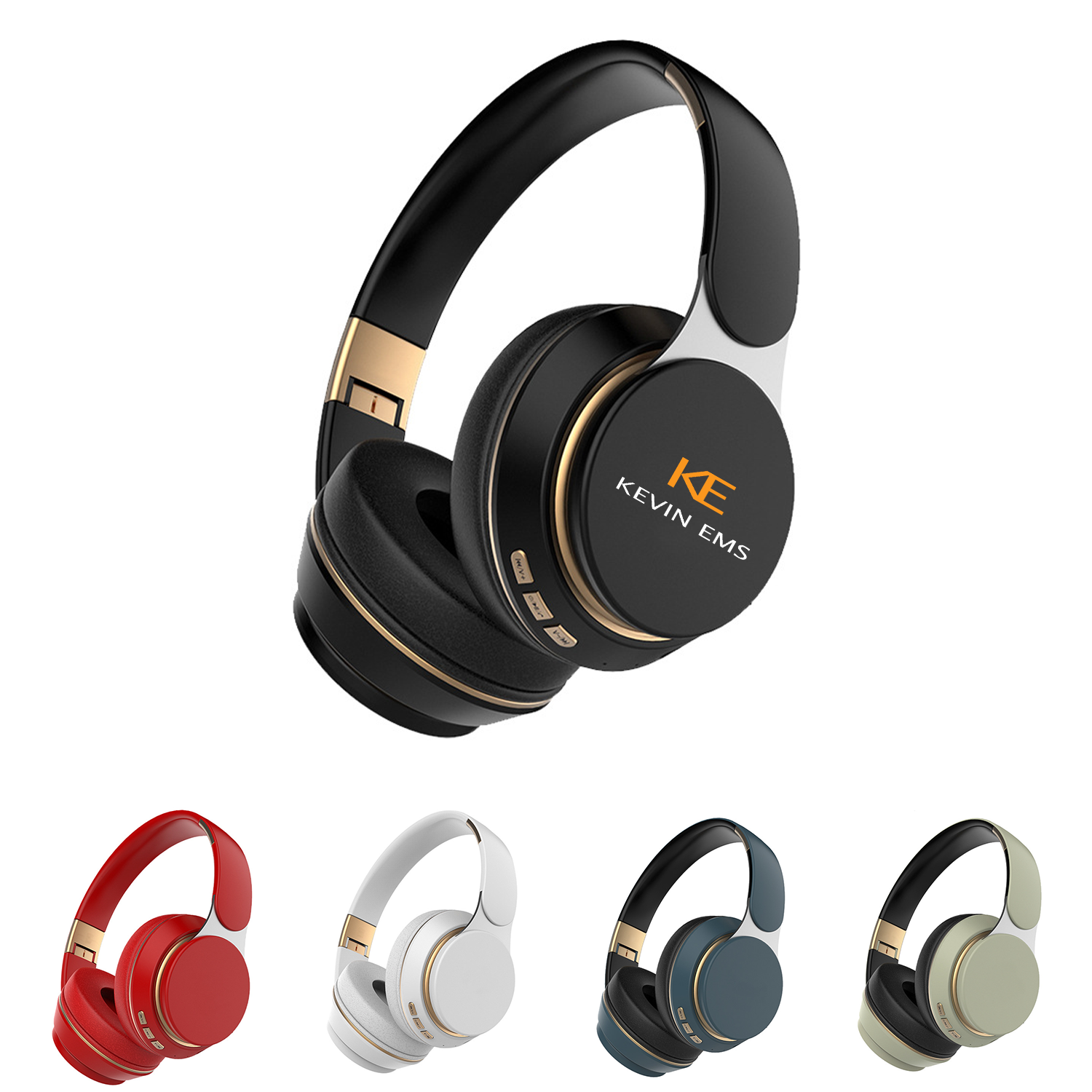 Foldable Wireless Bluetooth Headphones