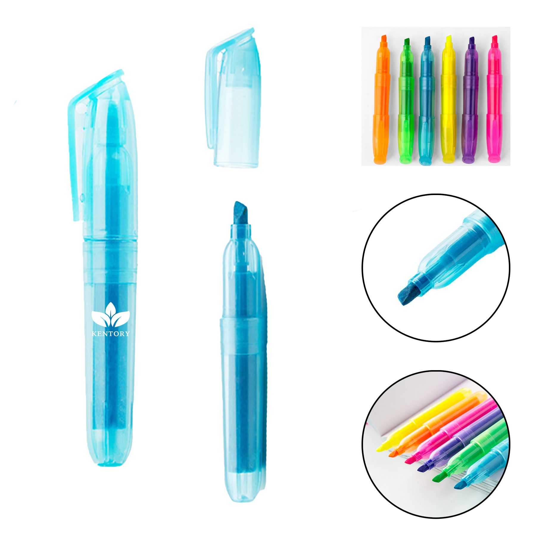 Pocket Highlighters Chisel Tip Assorted Colors