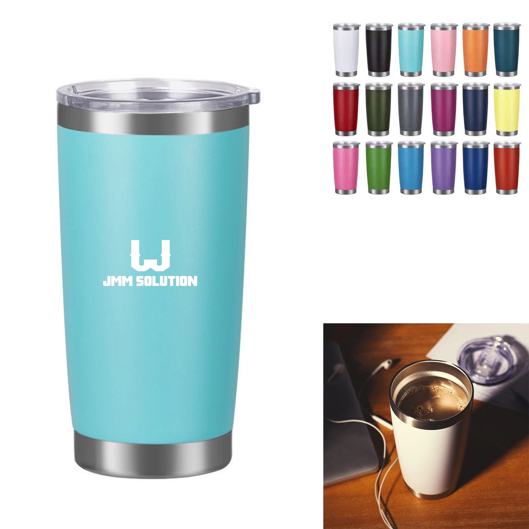 20Oz Stainless Steel Tumbler Insulated Travel Mug