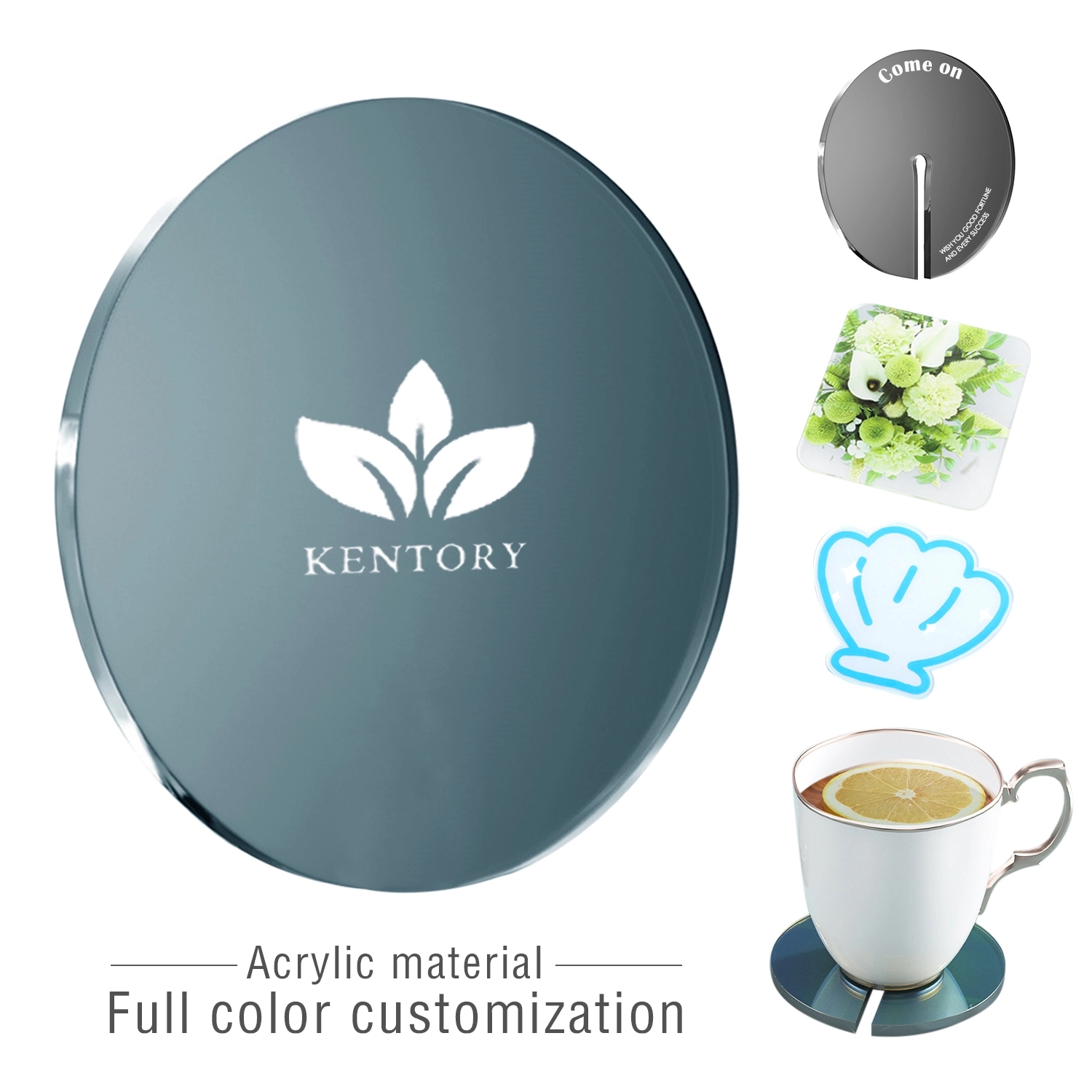 3.9" Circle Acrylic Coasters For Drinks