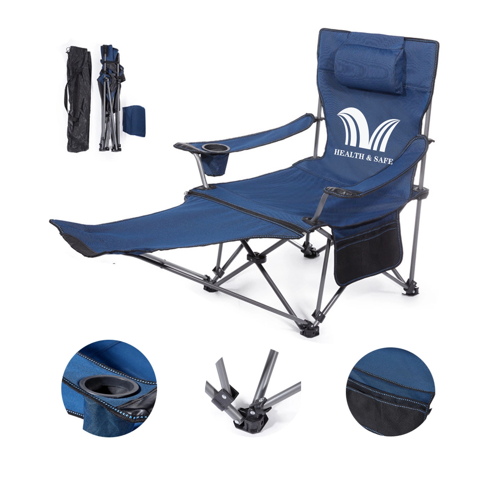 Light Portable Dual-Use Reclining Lunch Break Folding Chair