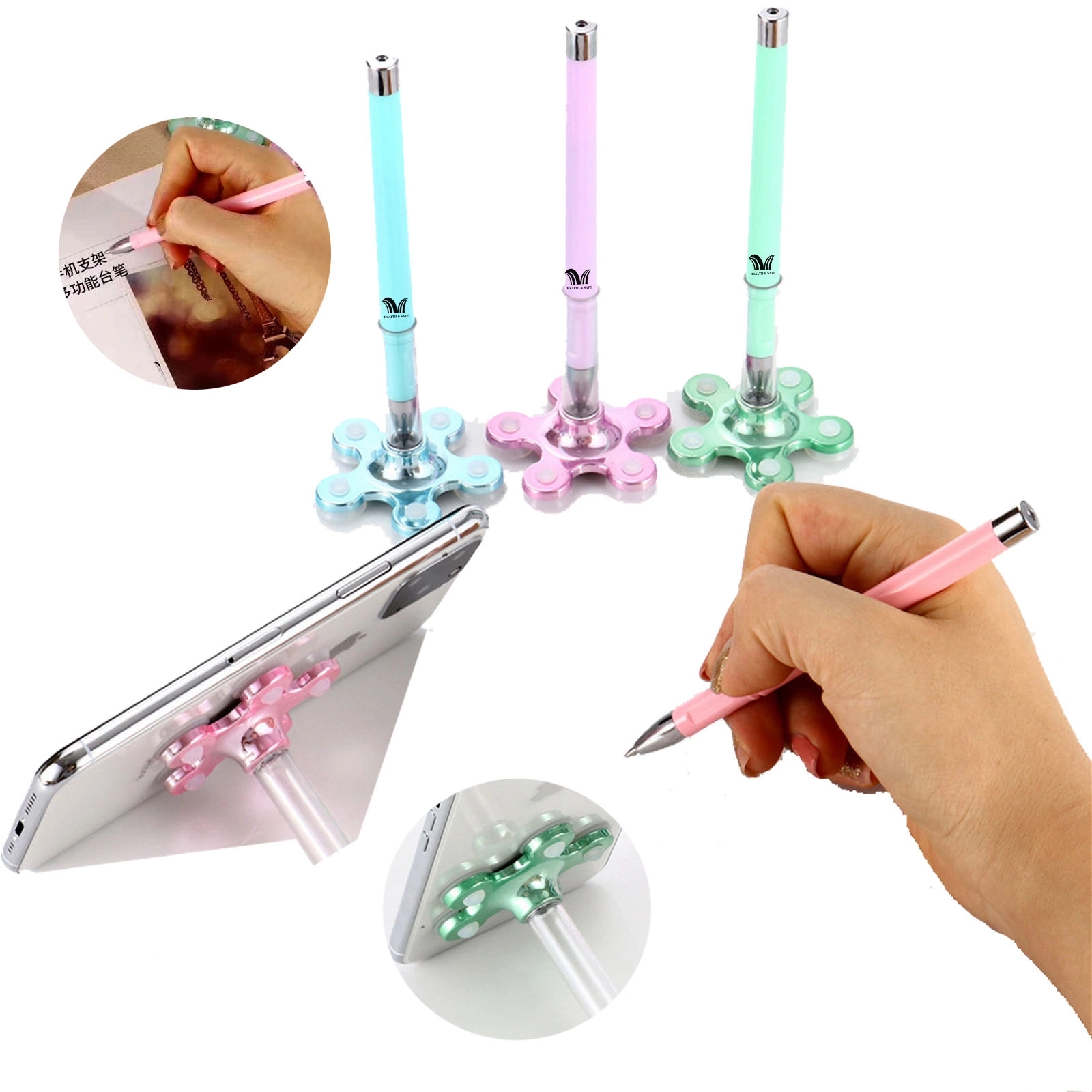 Creative Suction Cup Mobile Phone Holder Pen