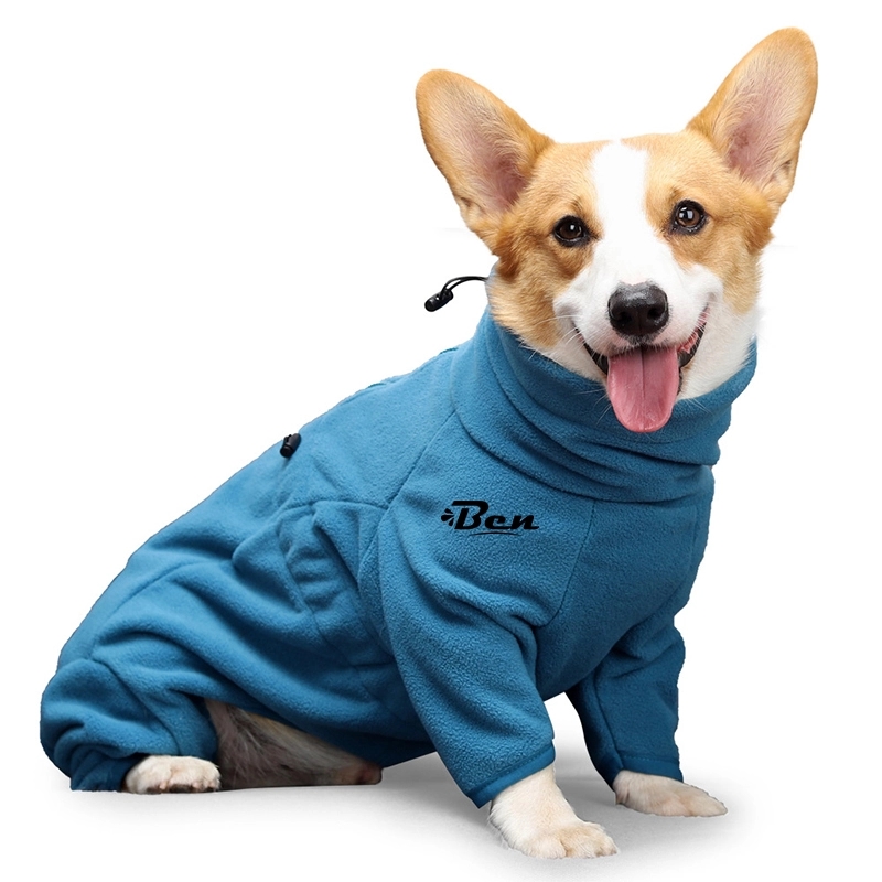 Letters Winter Pet Dog Hoodies Cotton Warm Clothes