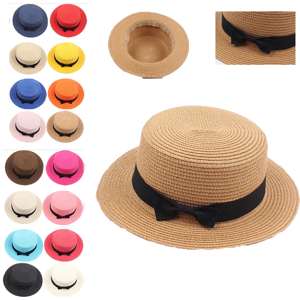 Sun Protection Beach Bowknot Straw Hat