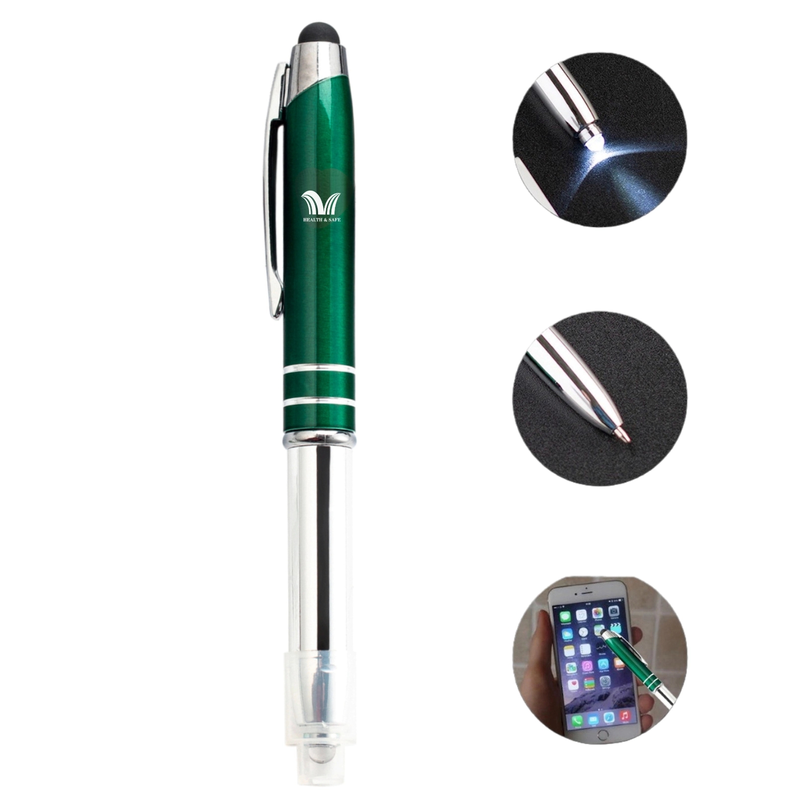 Multifunctional Touch Screen Metal Light Pen
