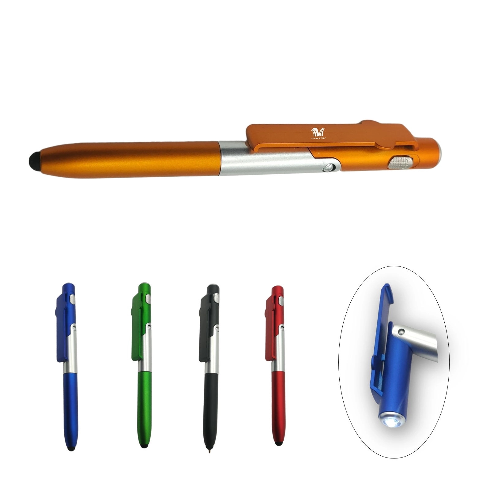 Multifunctional Mobile Phone Holder Led Folding Light Pen