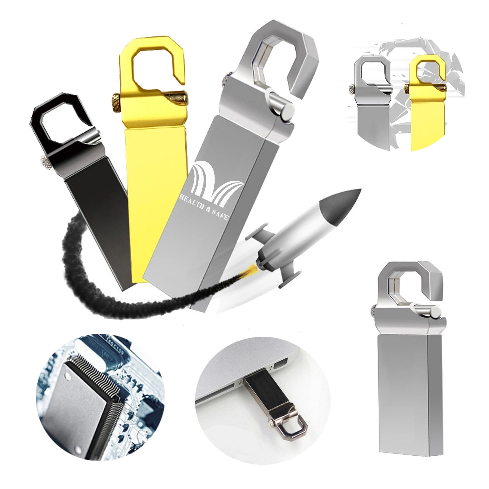 16Gb Creative Keychain Usb Flash Drive