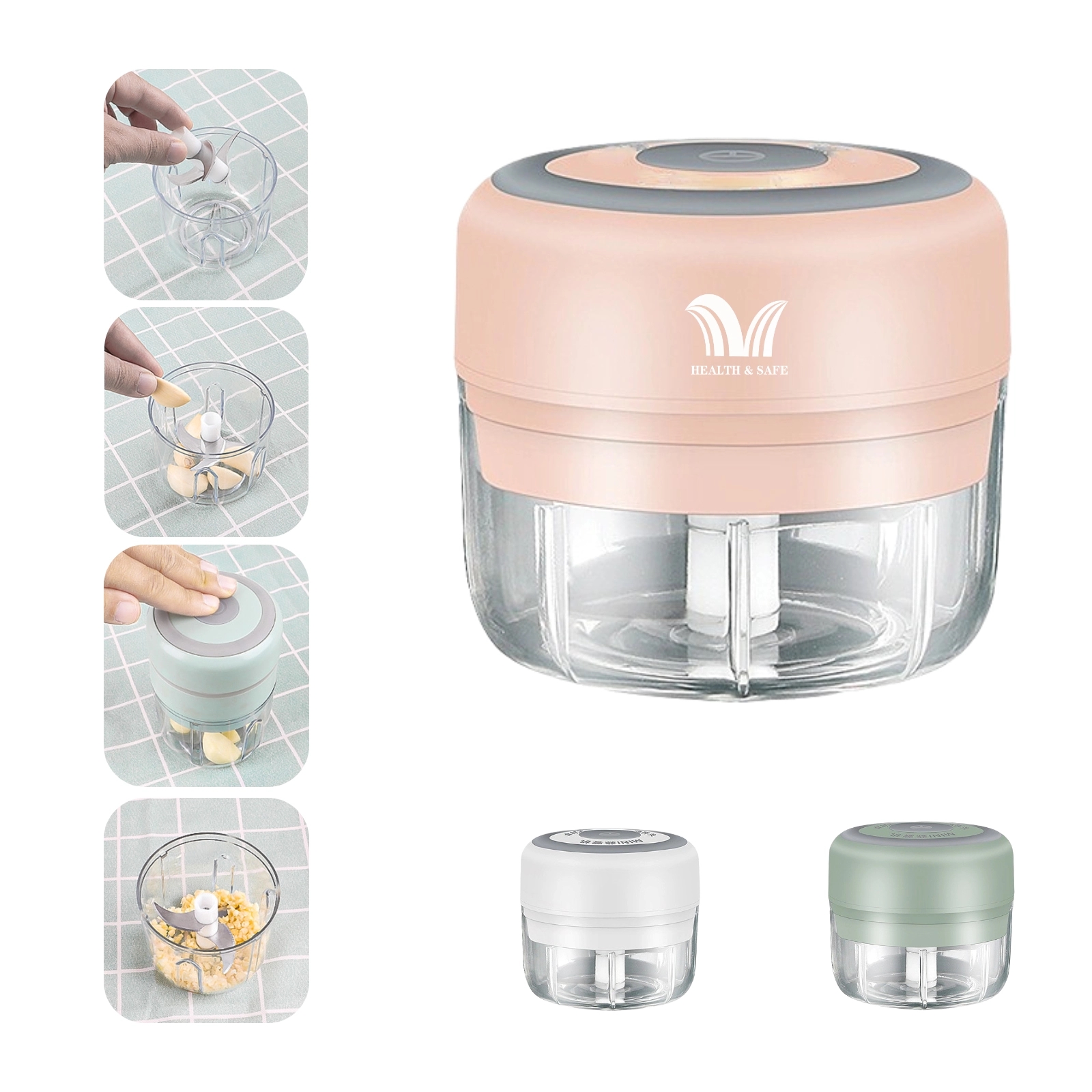 Portable Mini USB Electric Garlic Chopper