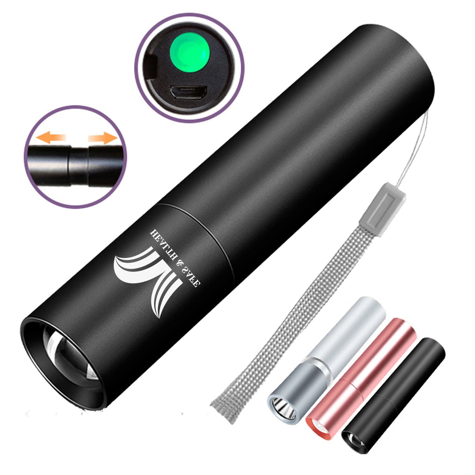USB Rechargeable Outdoor Mini Flashlight