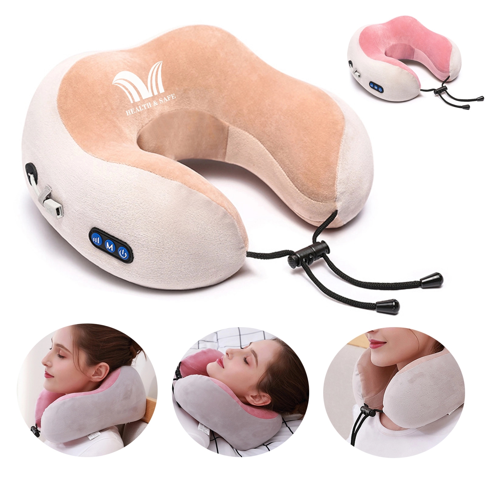 Multifunctional U-Shaped Massage Pillow