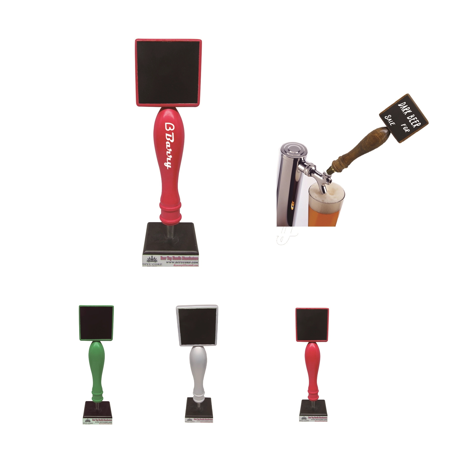 Small Chalkboard Beer Tap Handle