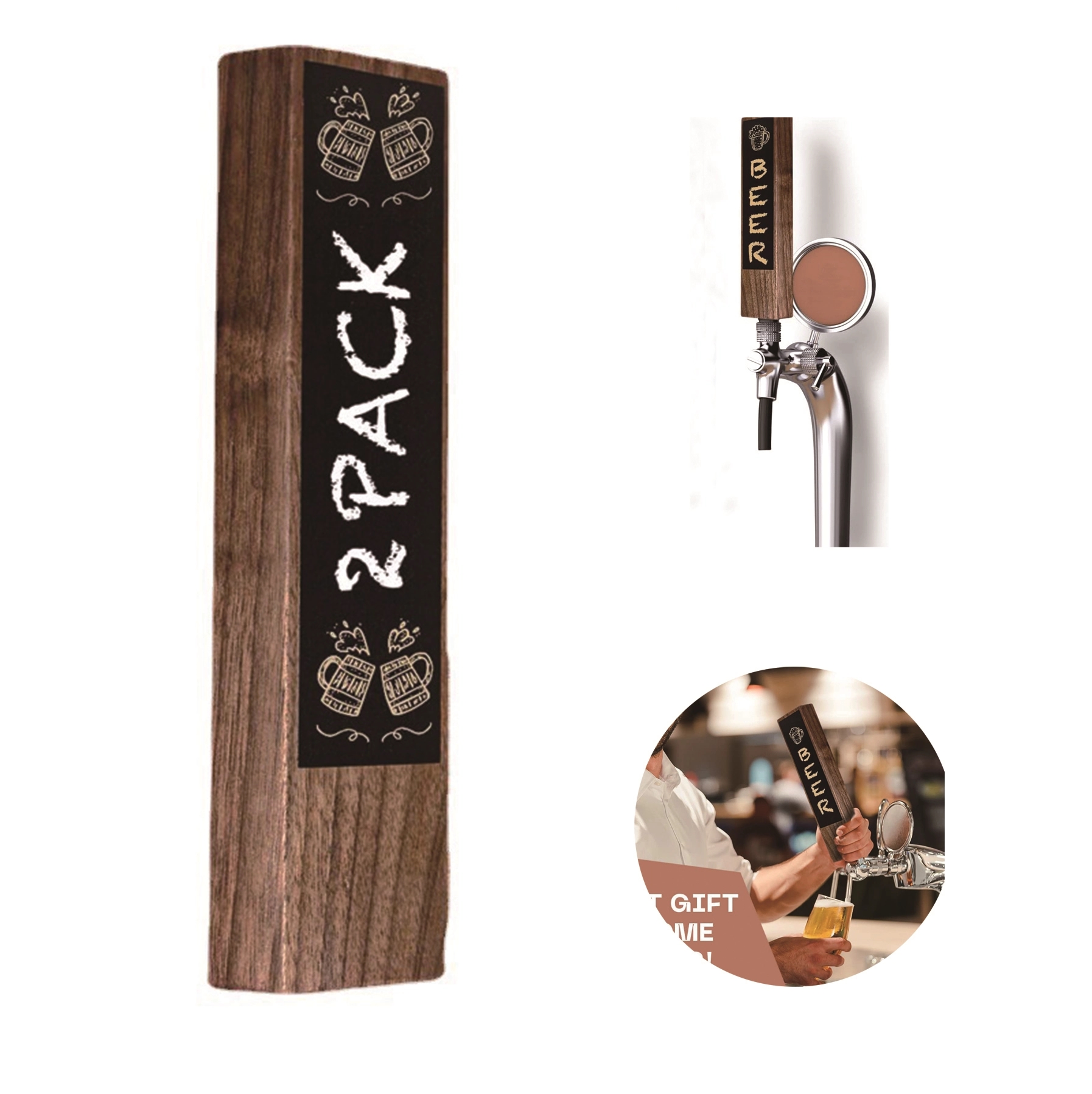 Chalkboard Beer Tap Handles