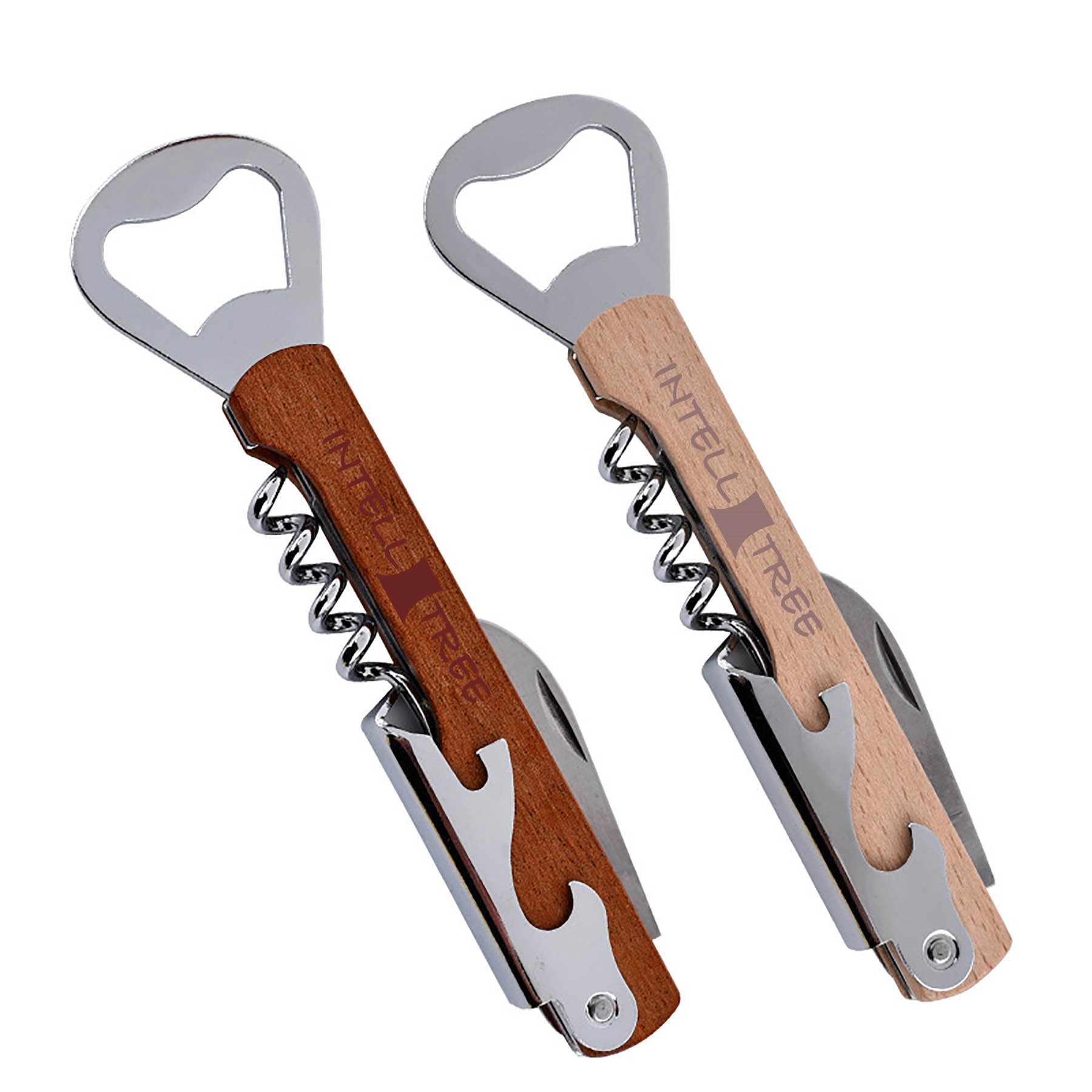 Stainless Steel Wood Wine Bottle Opener