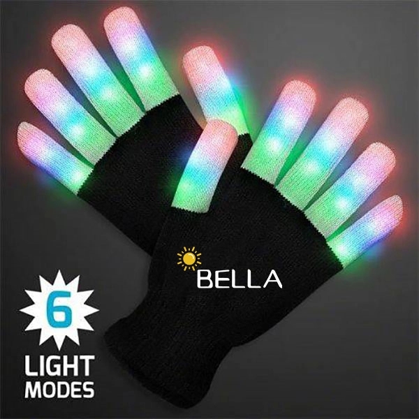 Led Colorful Flashing Finger Lighting Gloves