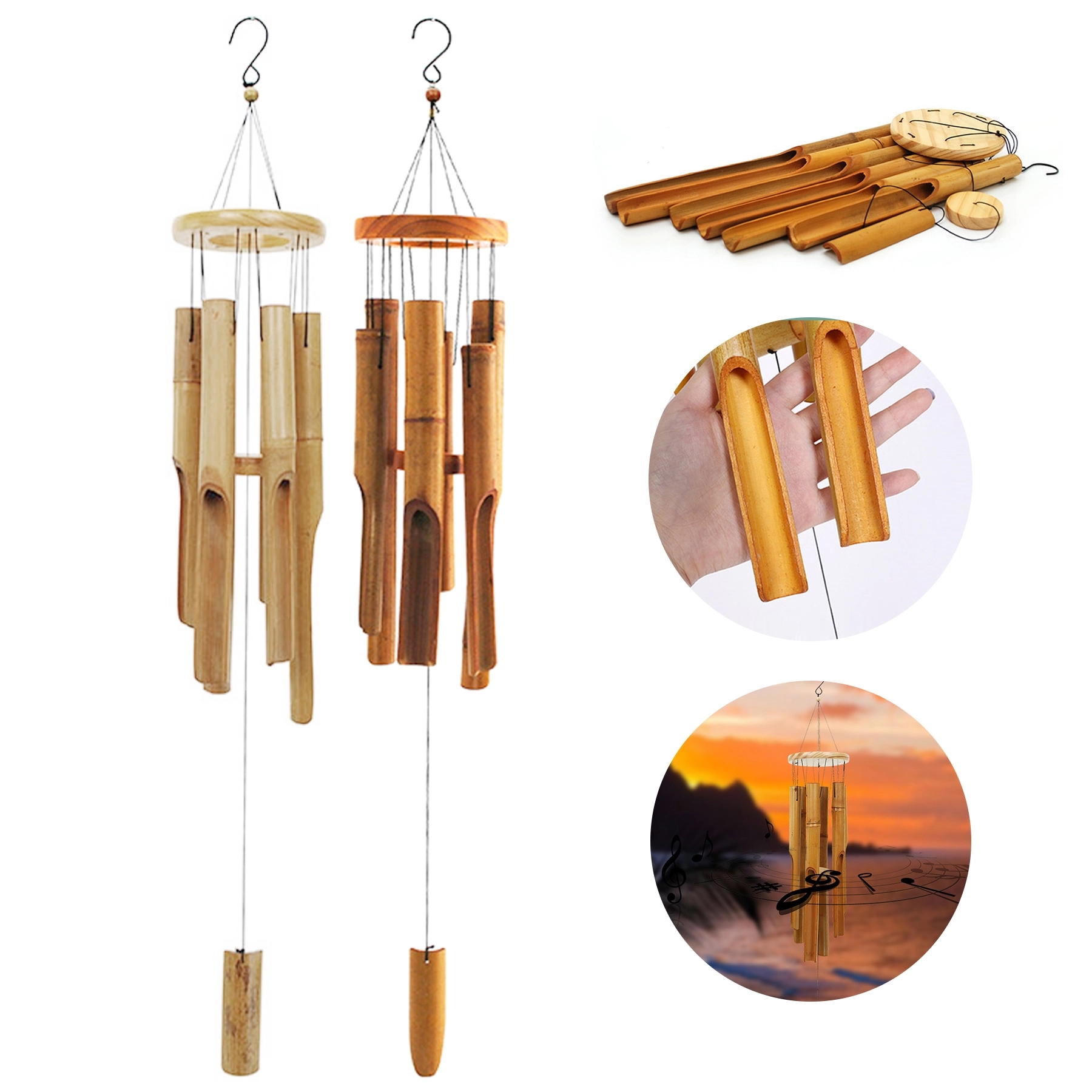 Wooden Wind Chimes Outdoor