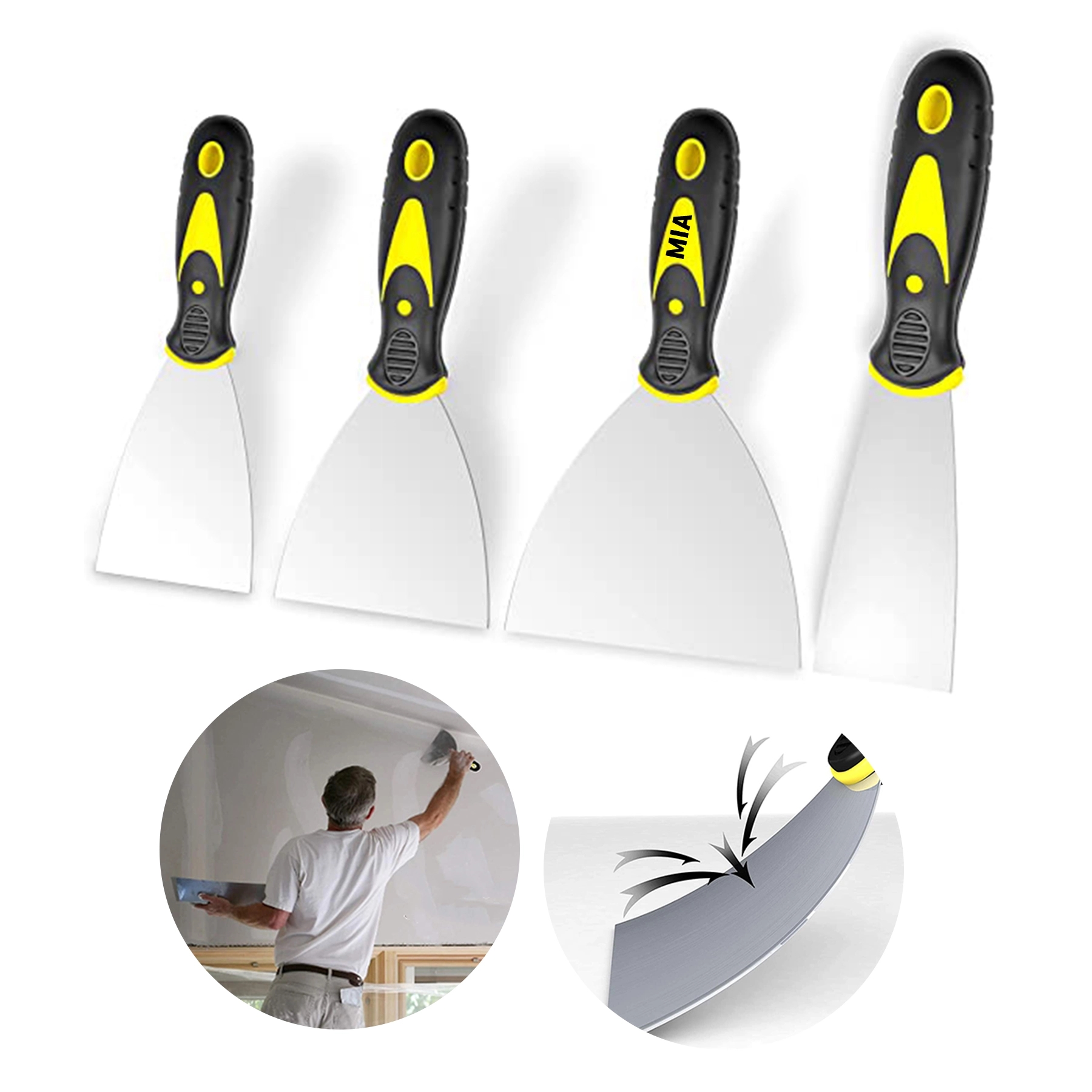 4Pcs Putty Knife Set