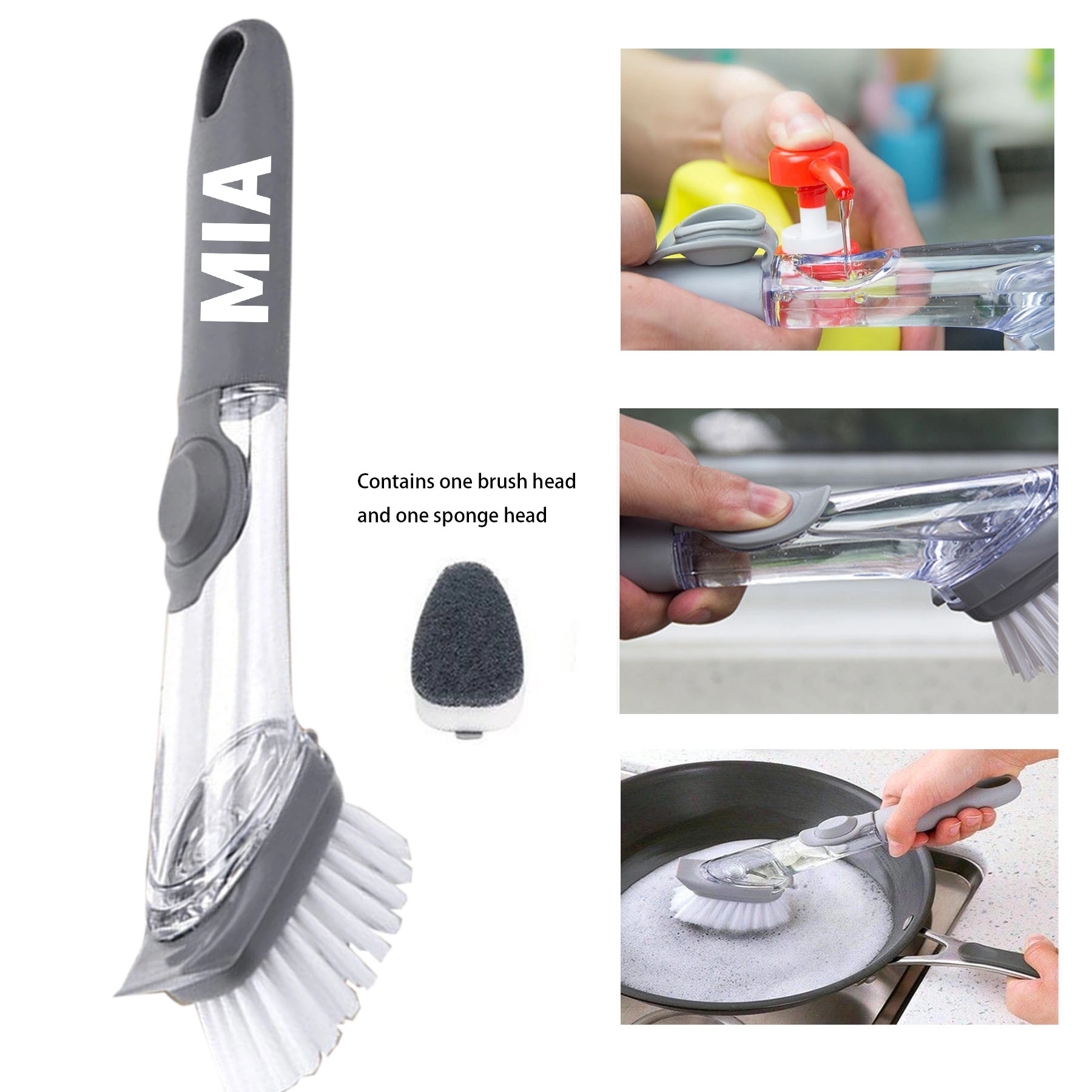 Soap Dispensing Dish Brush