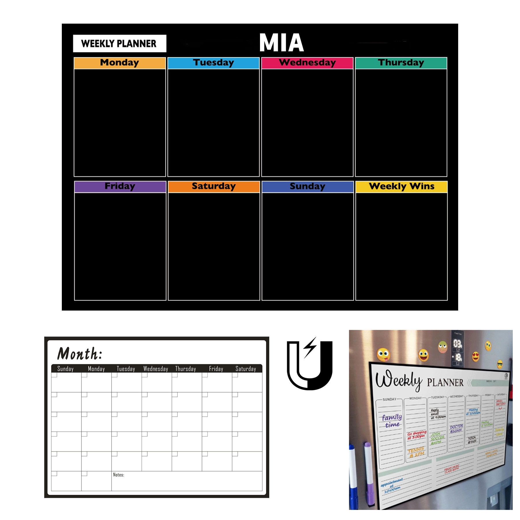 Magnetic Refrigerator Calendar Sticker