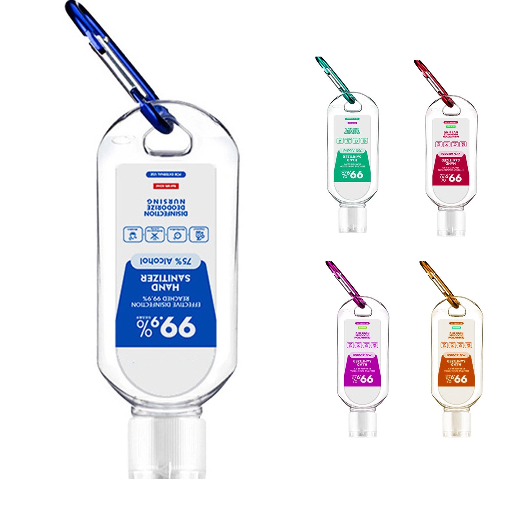 1 Oz. Hand Sanitizer With Carabiner