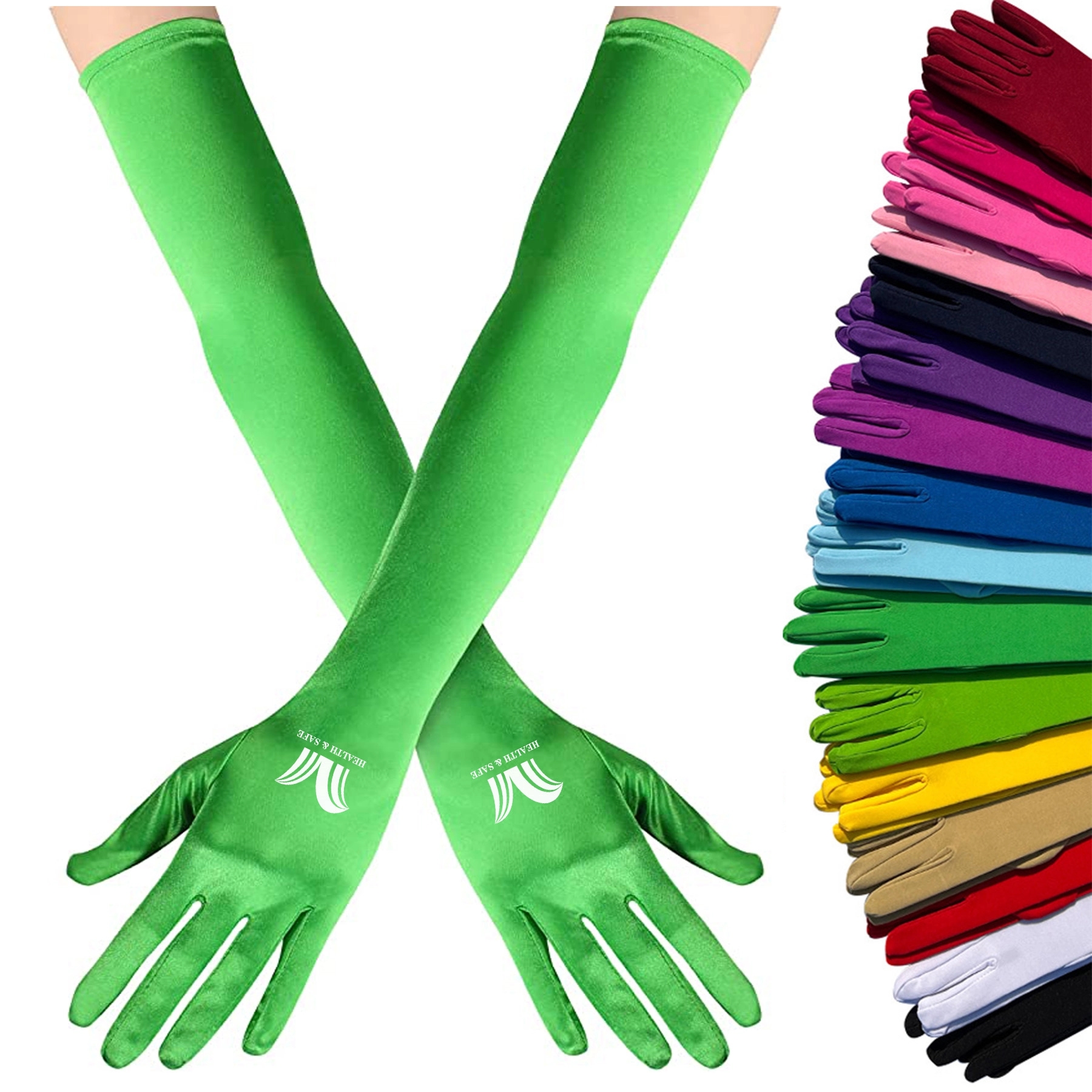 Women Long Stretchy Party Gloves