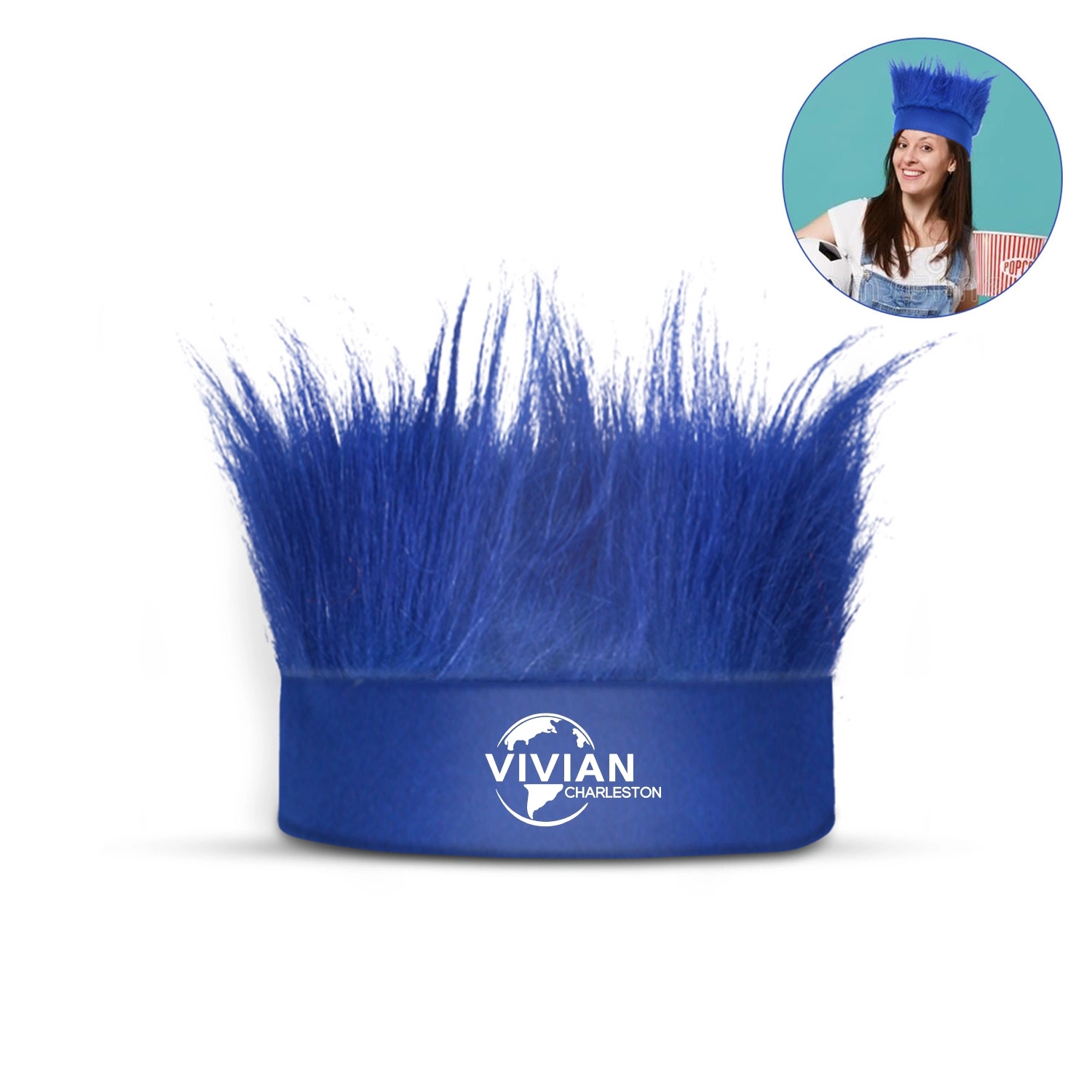 Polyester Crazy Fan Headband Wig