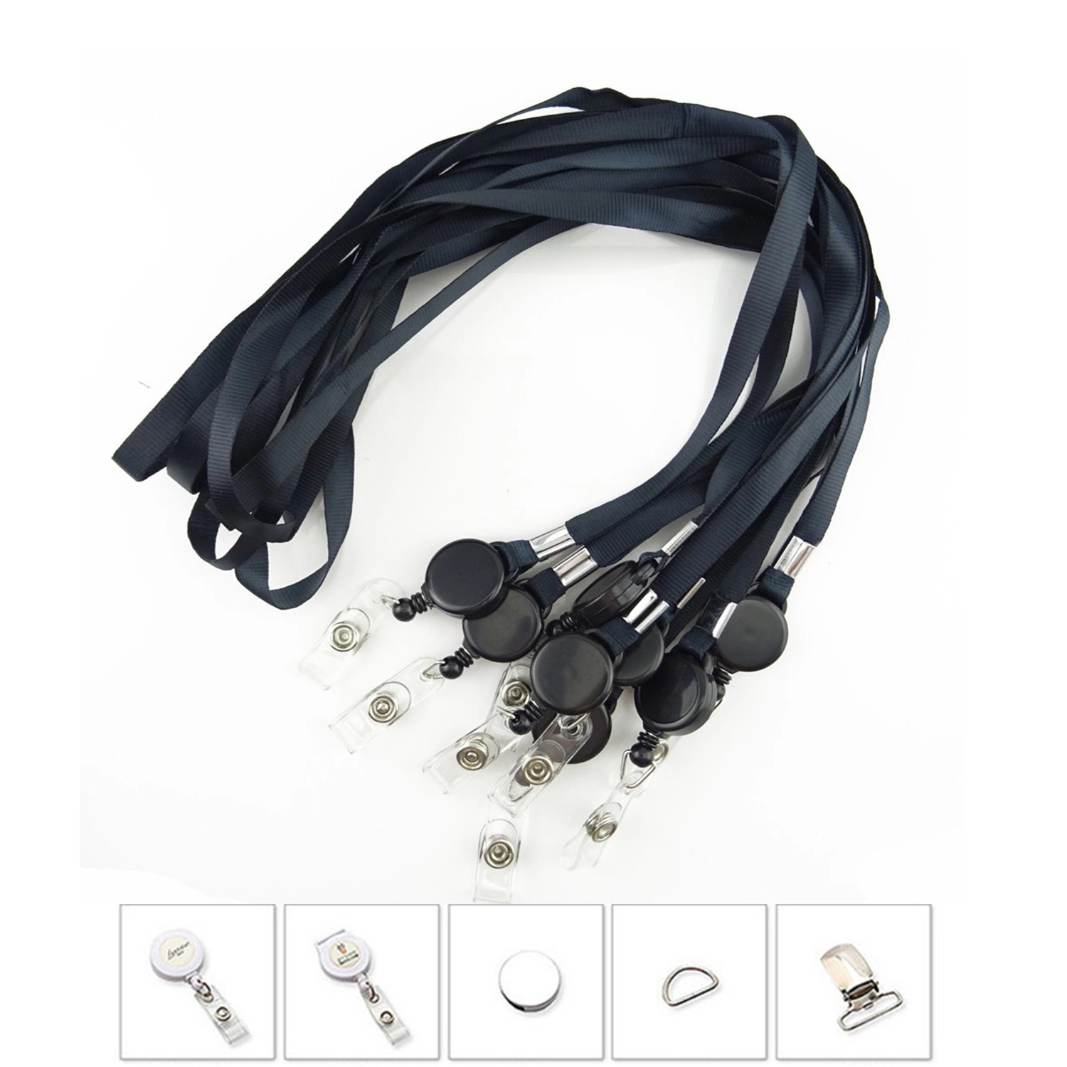 3/4" Lanyard W/ Retractable Badge Reel