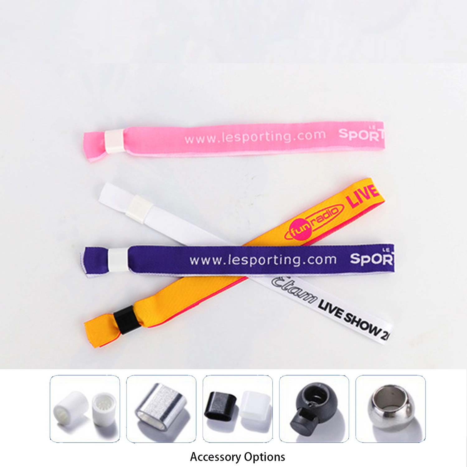 Identification Wrist Band W/ Adjustable Bead