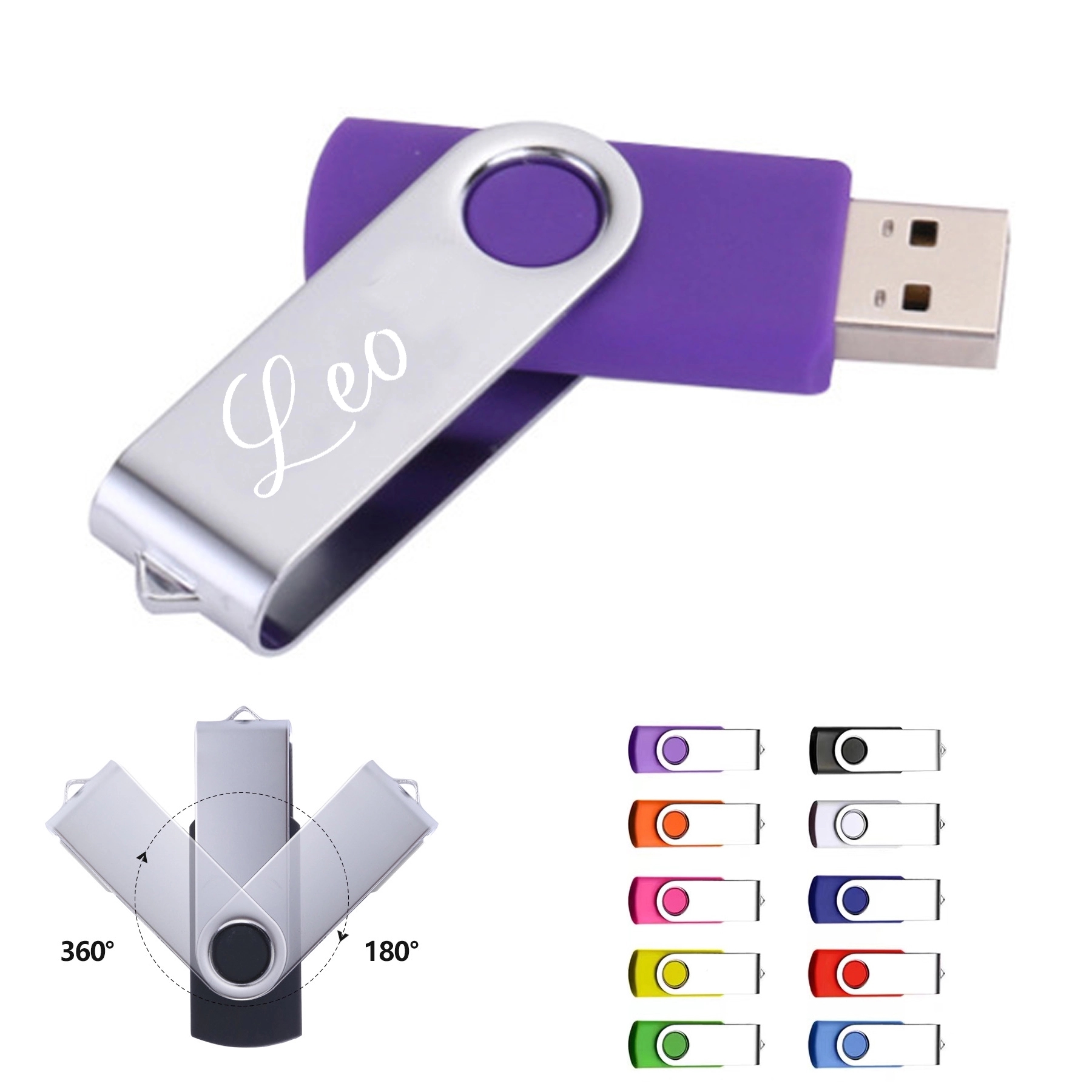 16 Gb Swivel Flash Drive