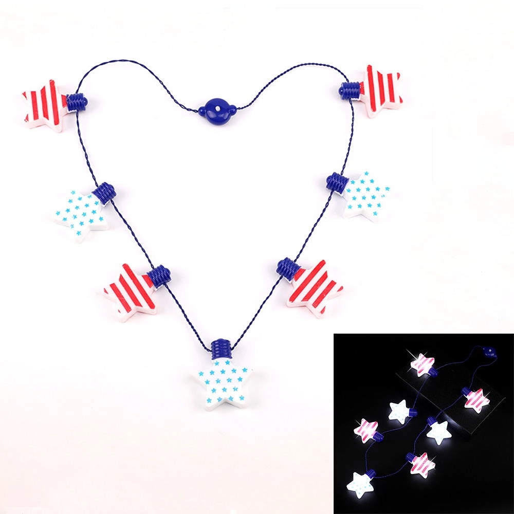 Led Light-Emitting Star Necklace