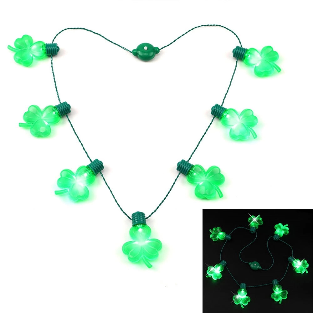 Led Light-Emitting Trefoil Necklace