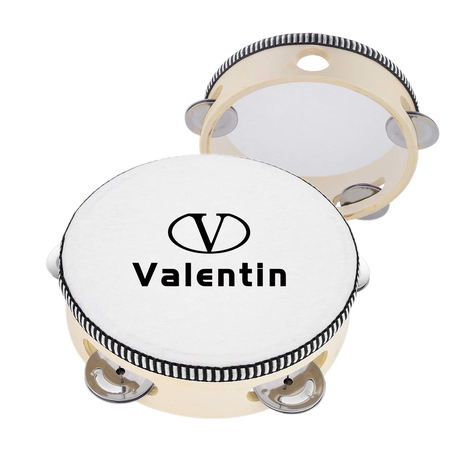 6" Hand Held Tambourine Drum