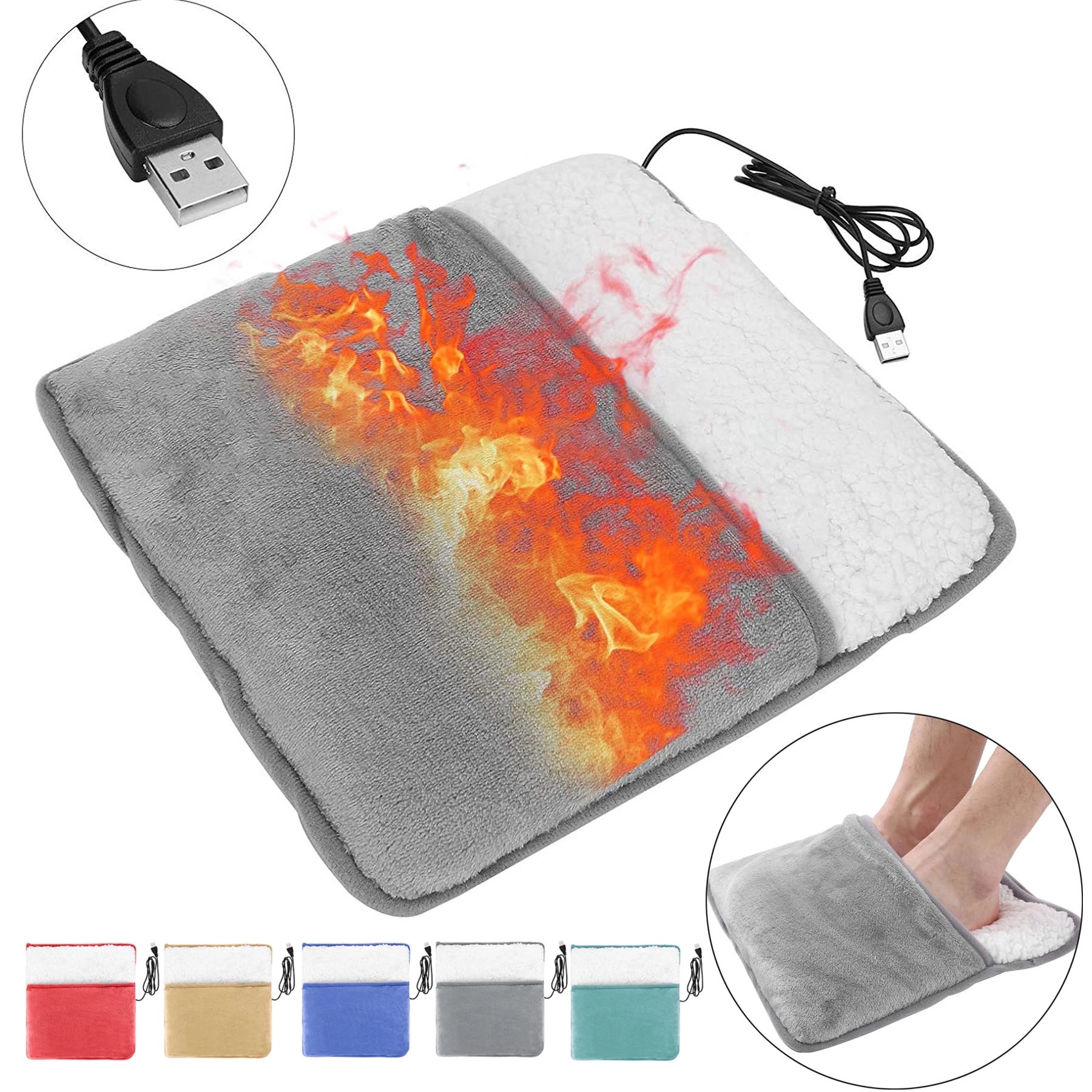Electric Usb Charging Heated Foot Warmer