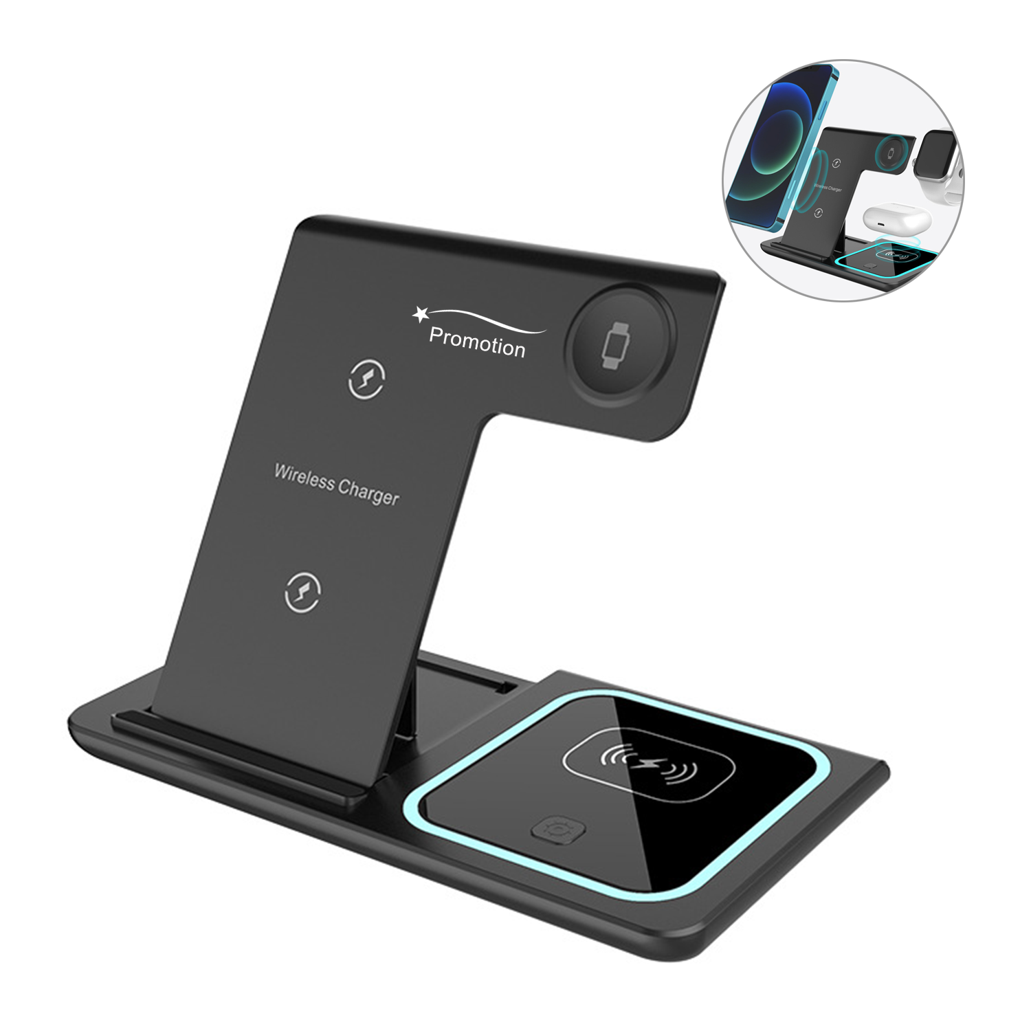 3-In-1 Wireless Desk Charger