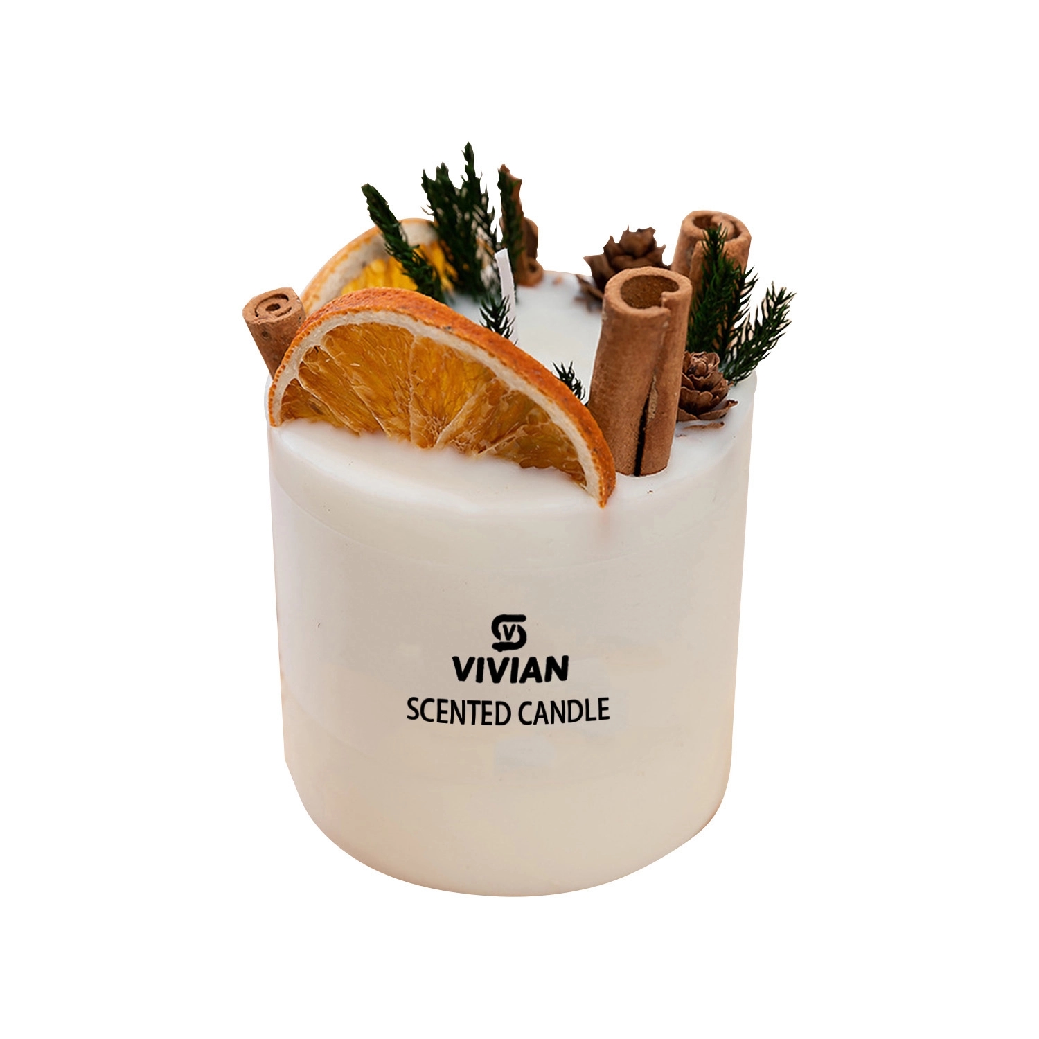 12 Oz. Soy Wax Aromatherapy Candles W/ Dried Spices