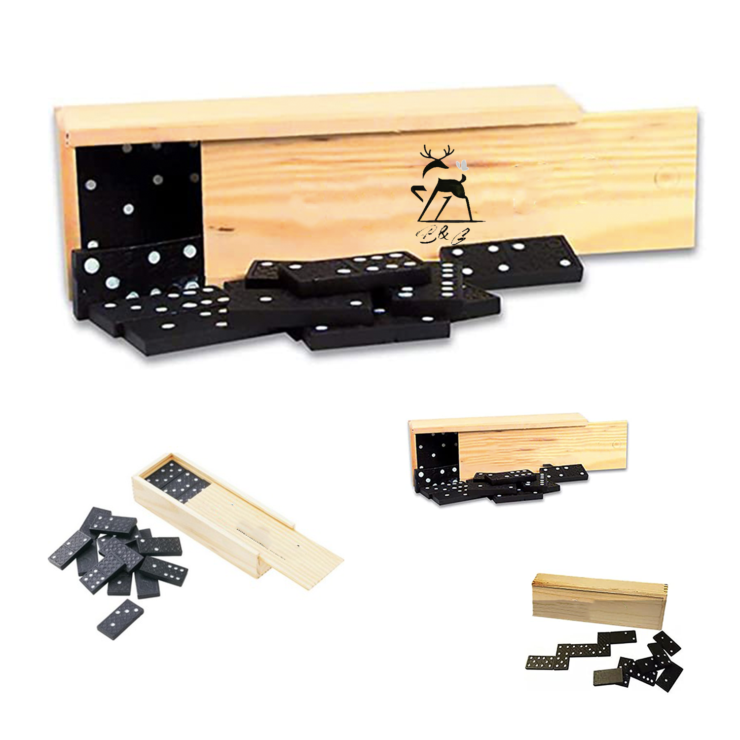 Dominos In Wooden Box