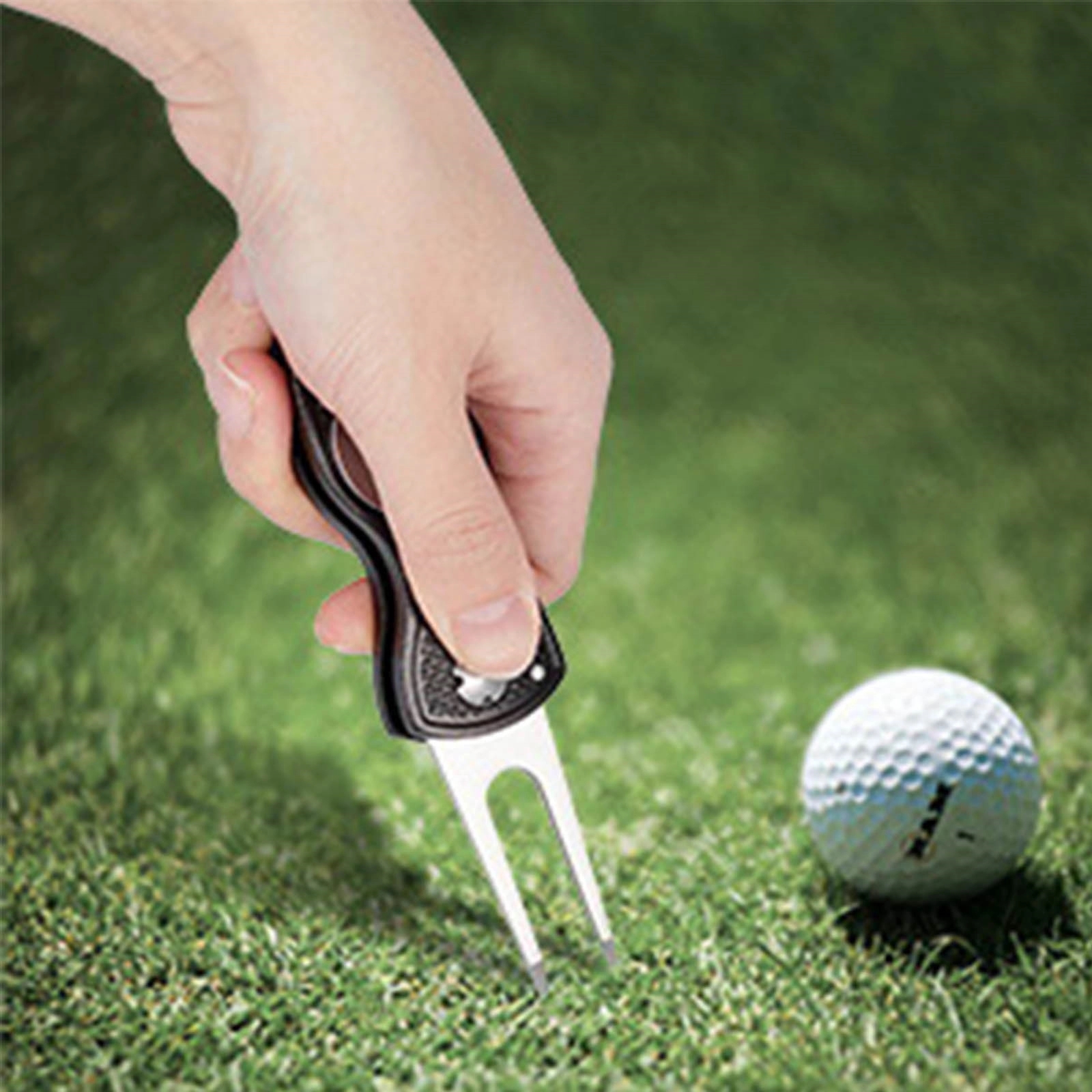 5 Pcs Golf Towel Club Cleaner Brush Sharpener Divot Tool Kit - Image 5