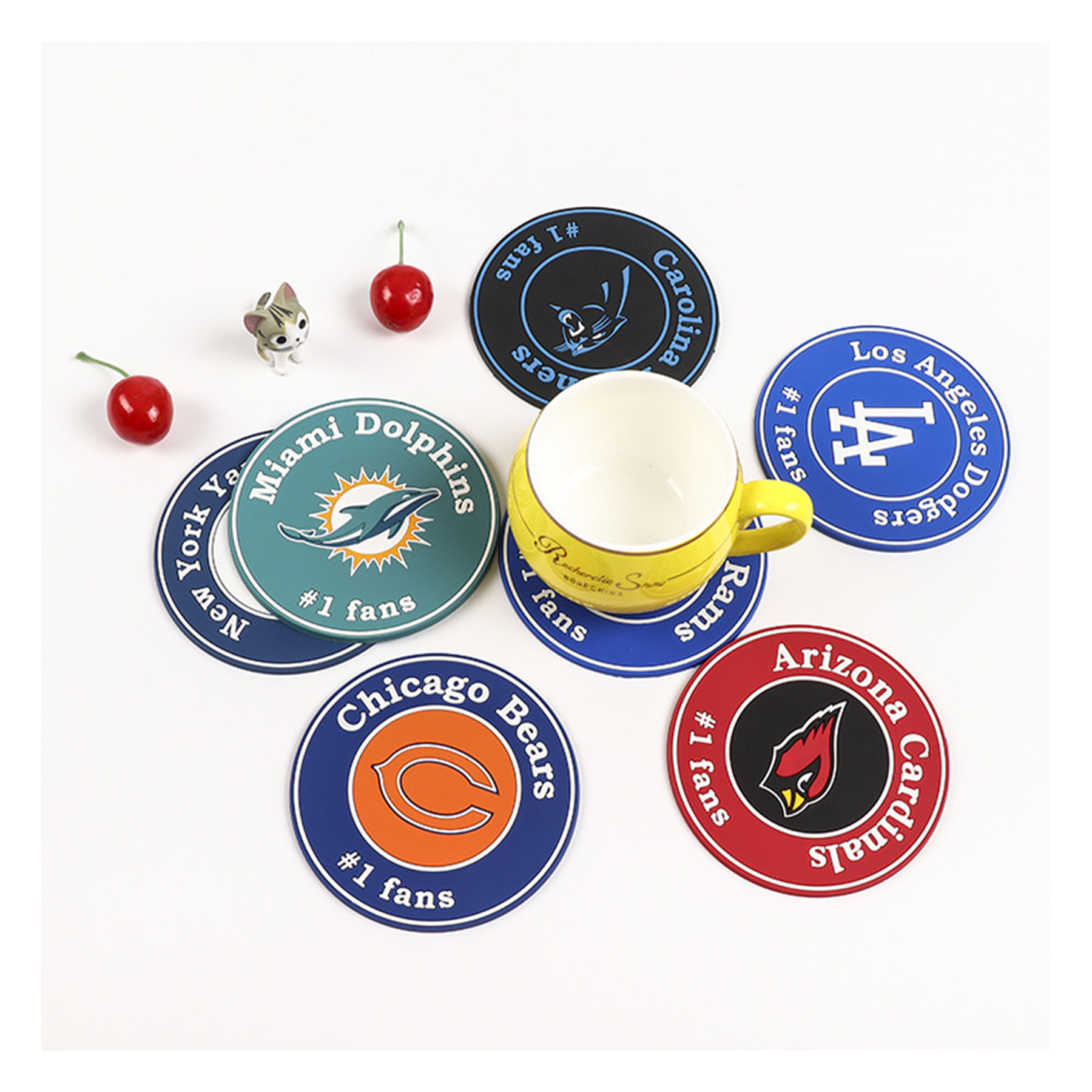 Engraved Pvc Coaster For Tableware